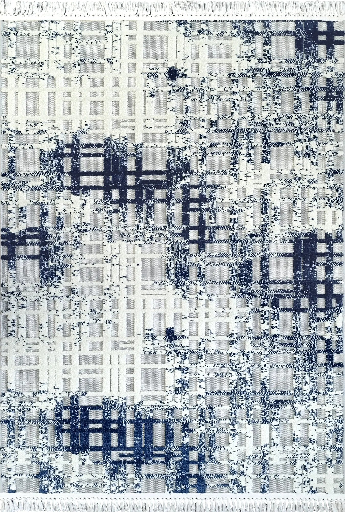 Square Symphony Blue Rug - Bella Rugs