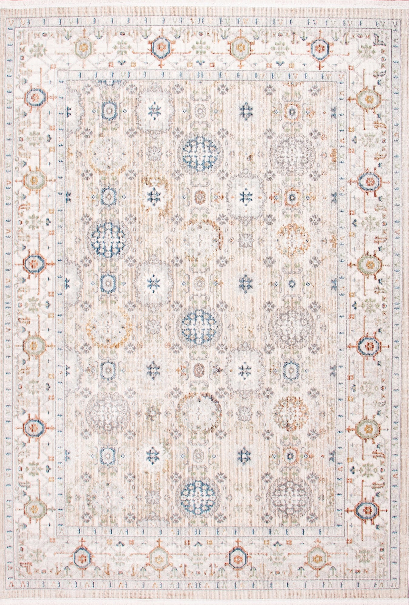 Ivory Harmony Vintage Medallion Rug