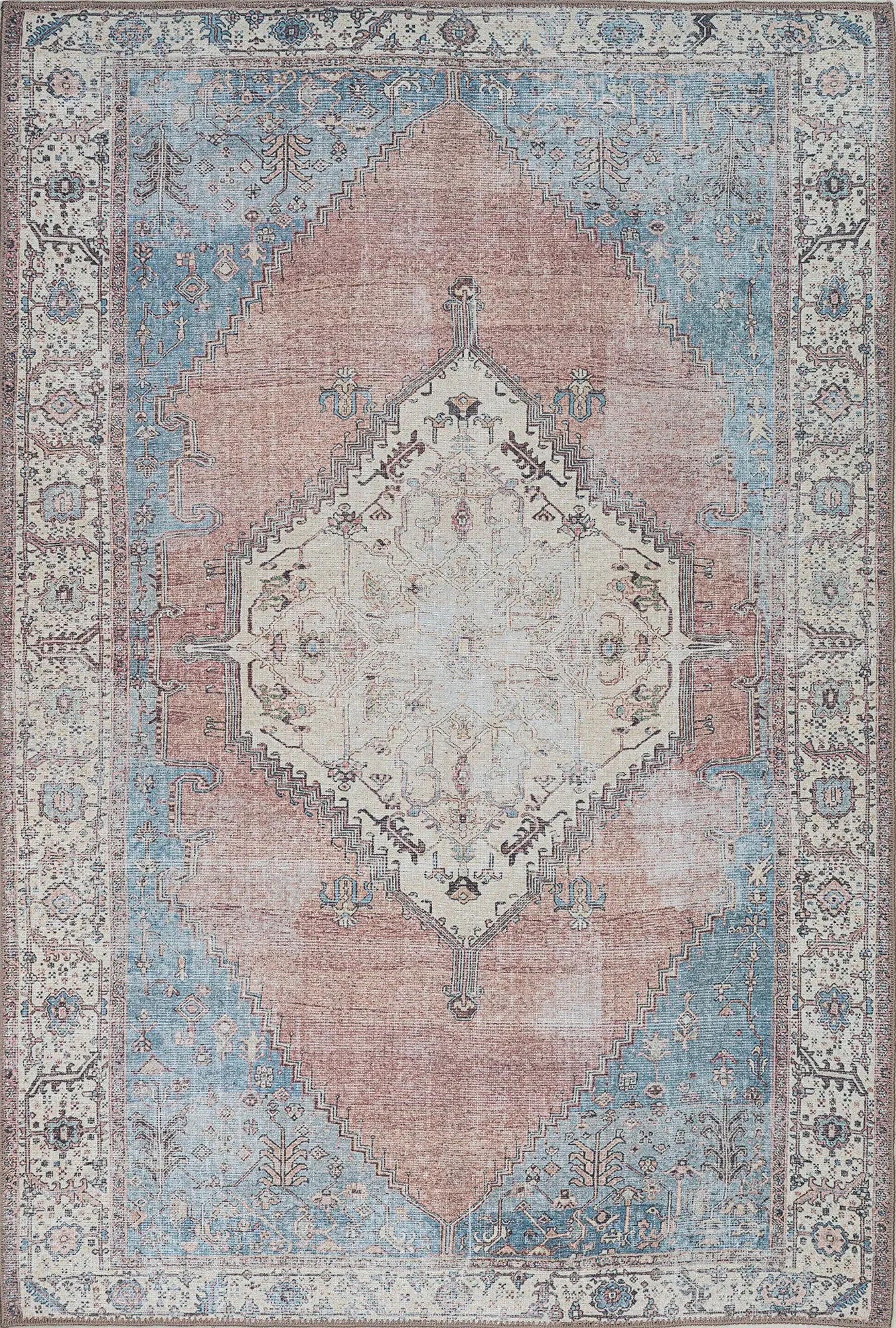 Aged Look Washable Rug - Bella Rugs