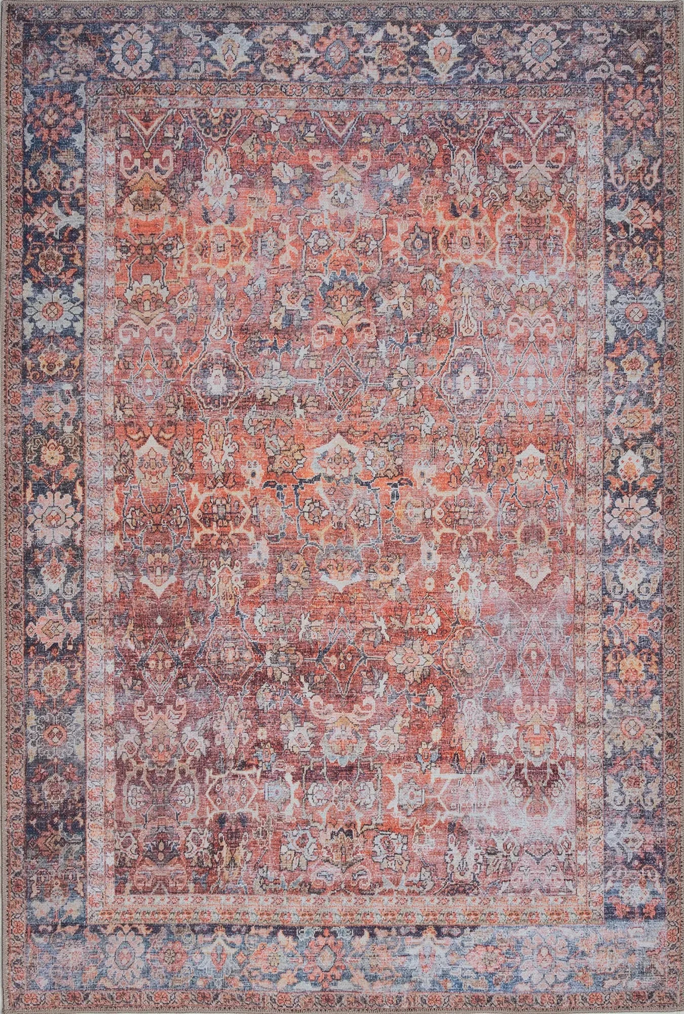 Antique Texture Washable Rug - Bella Rugs