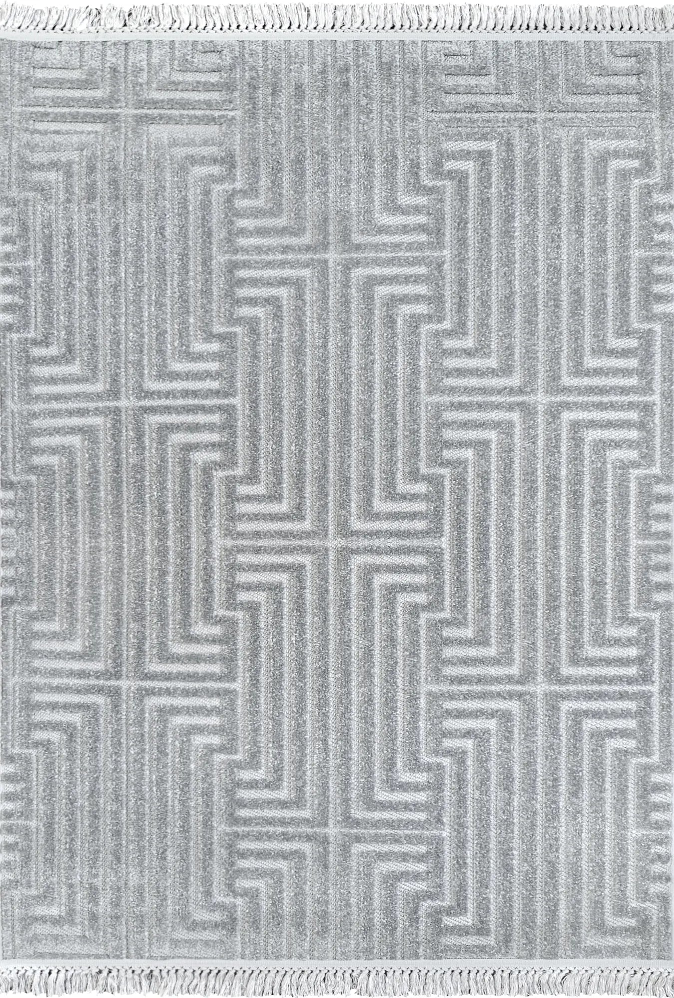Geometric Gray Elegance Rug - Bella Rugs