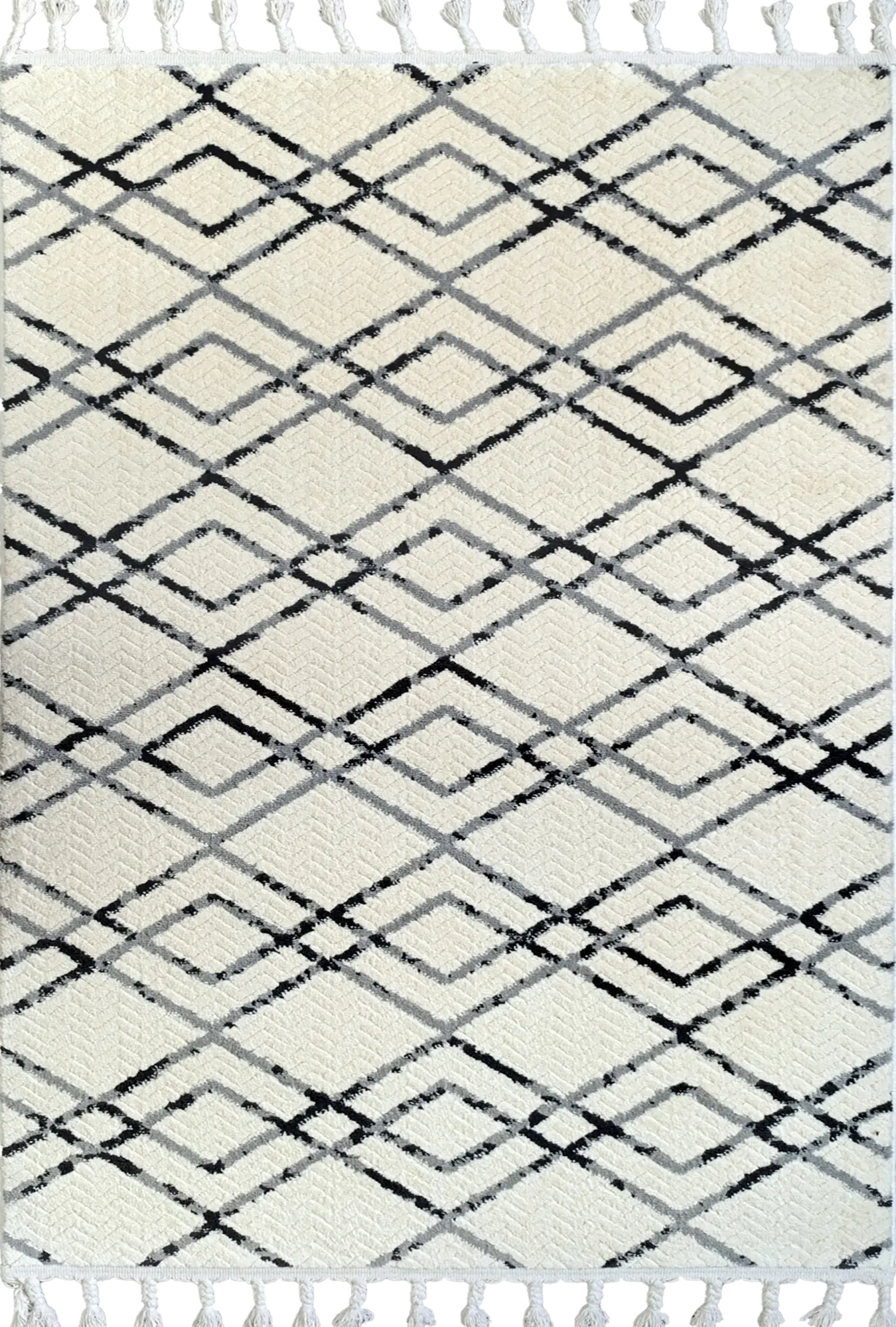 Geometric Harmony Rug Gray - Bella Rugs