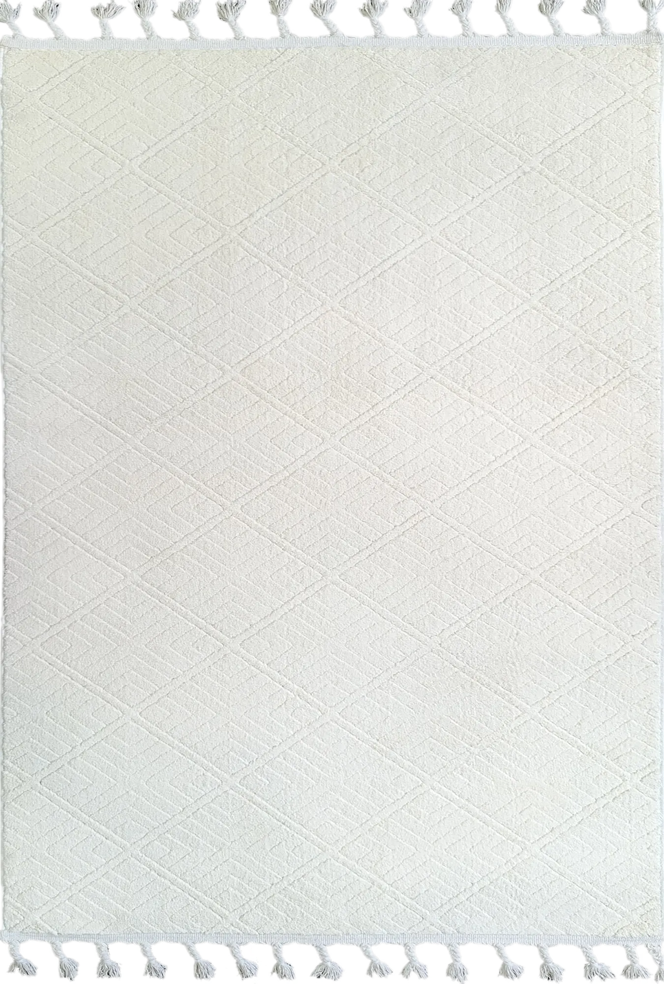 Scandi Touch Rug White - Bella Rugs