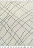 Diagonal Slanted Lines Rug Gray