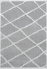 Geometric Stride Rug Gray