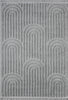 Graphite Halo Curve Rug