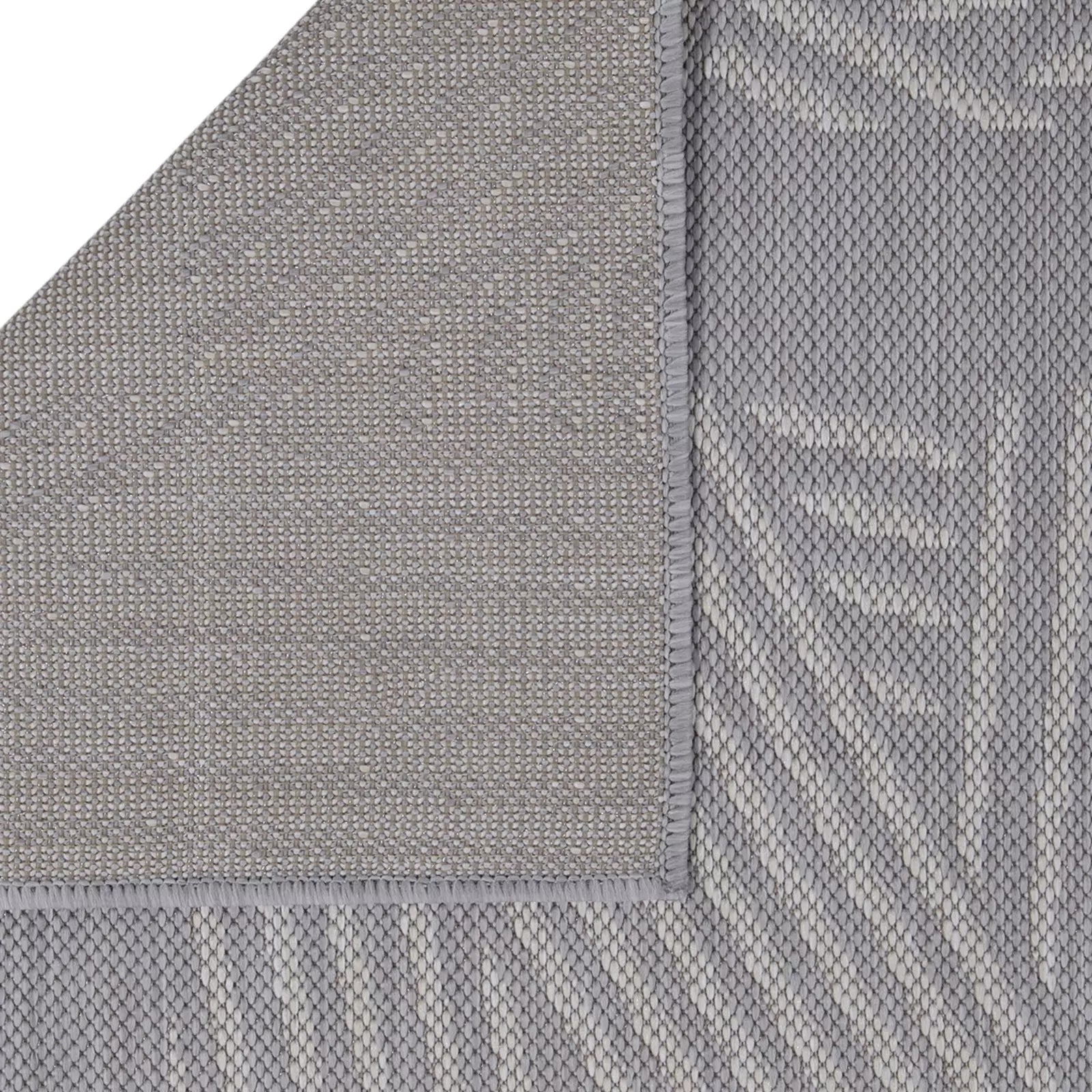 Mixed Lines Naturel Sisal Rug Gray - Bella Rugs