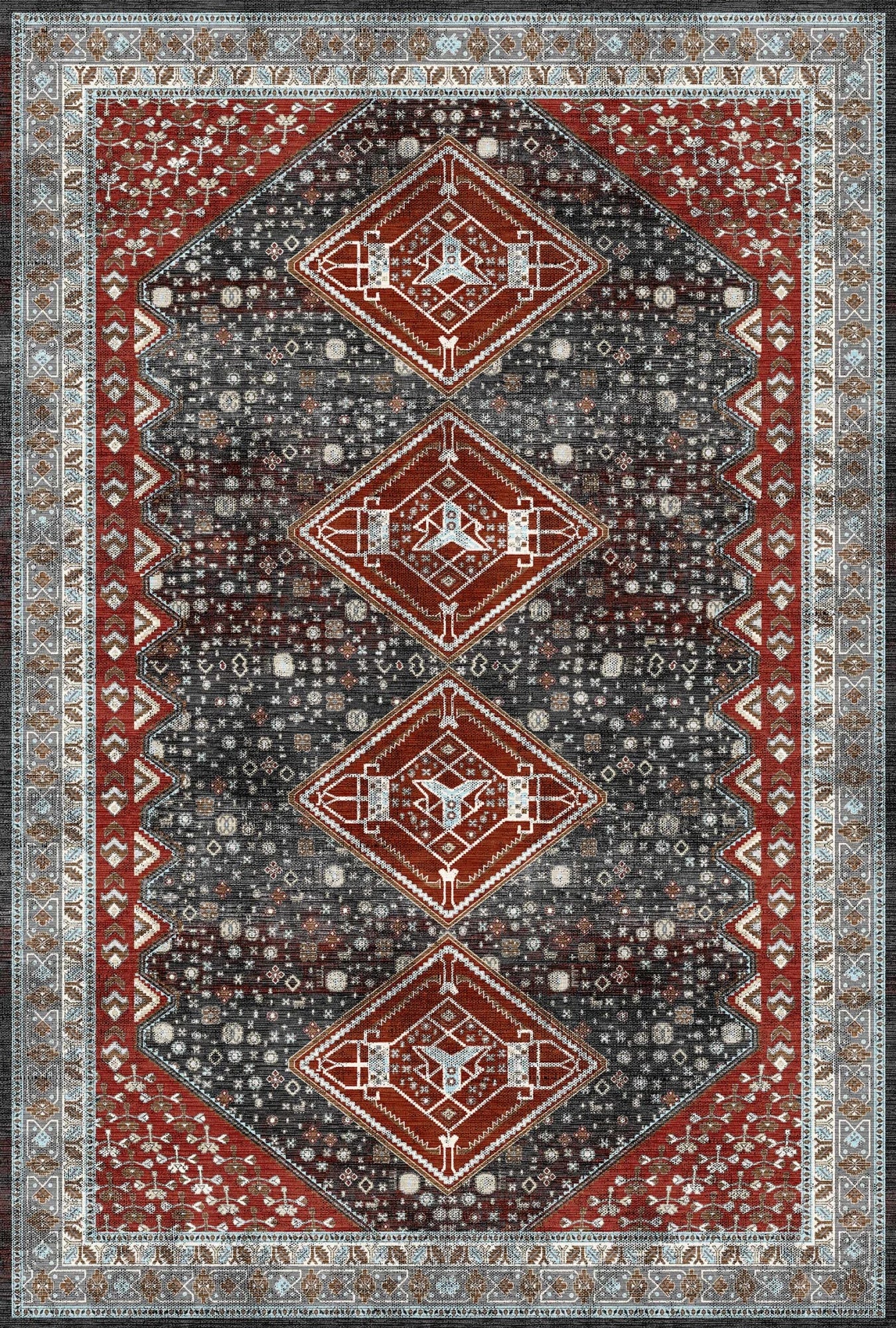 Earthbound Heritage Washable Rug