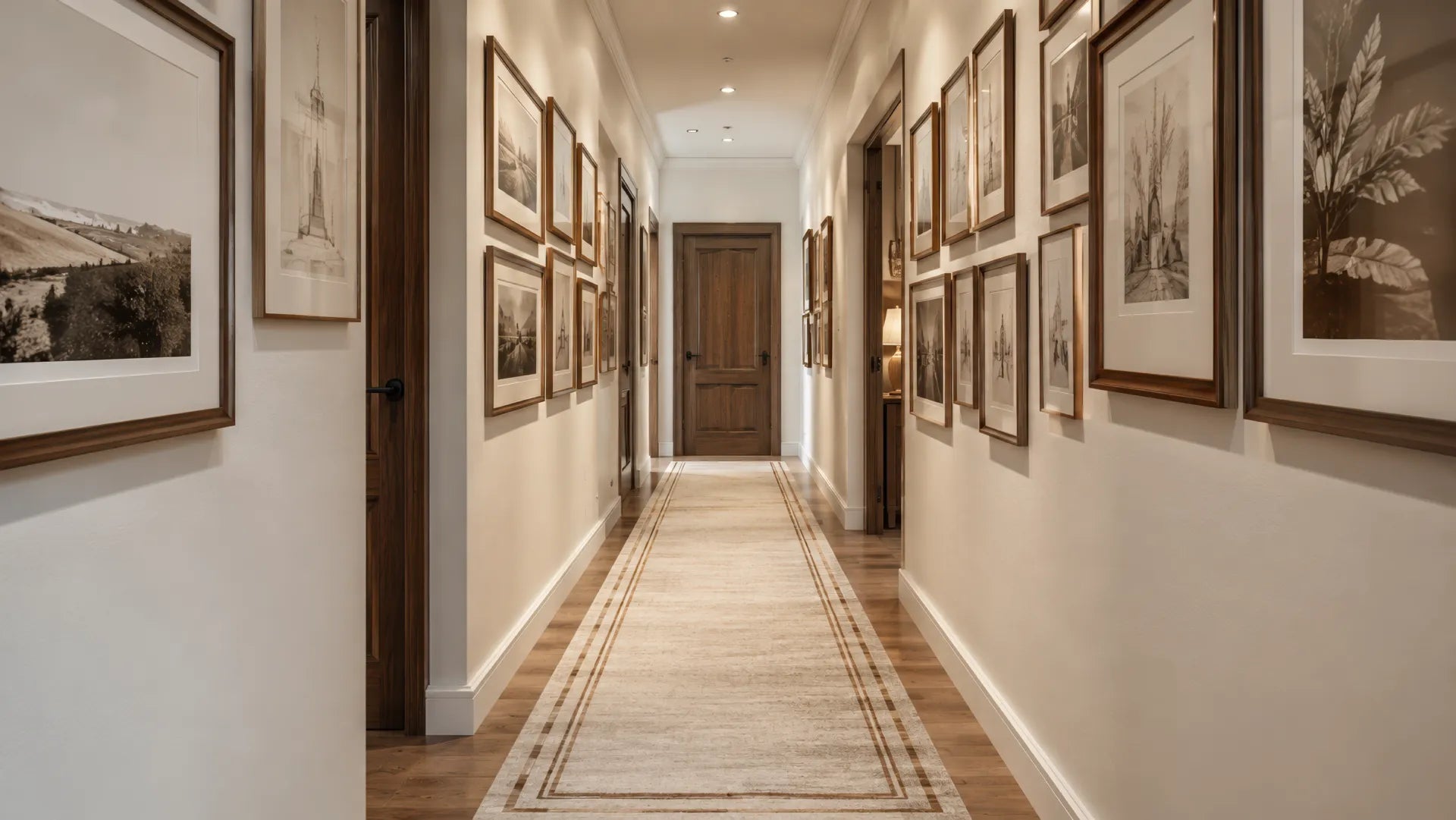 Farewell to Boring Hallways: How to Perfectly Match Your Gallery Wall and Runner Rug