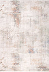 Rust Fade Abstract Washable Rug Beige