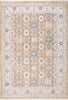 Golden Mosaic Medallion Vintage Rug 