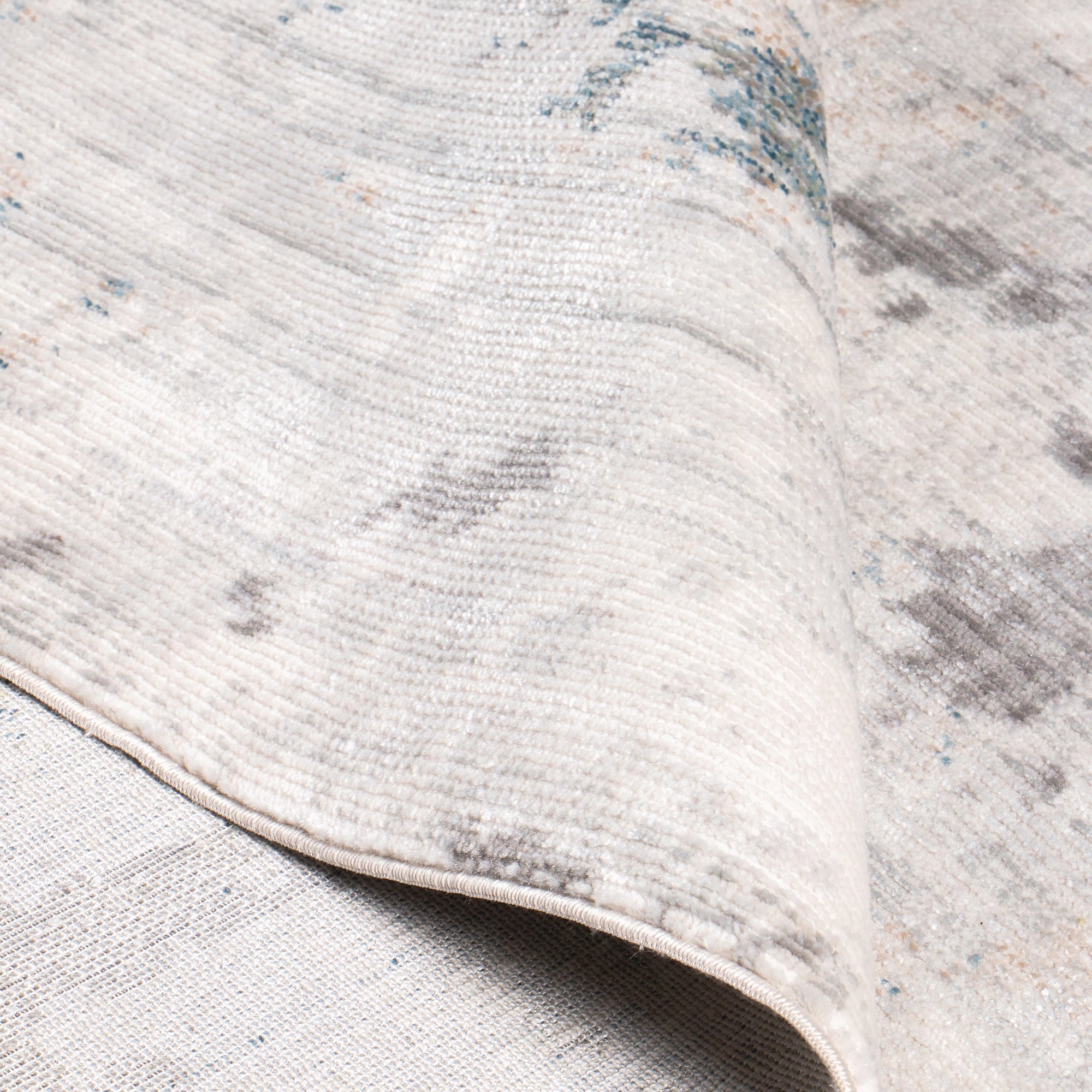 Frosted Grid Linear Abstract Rug