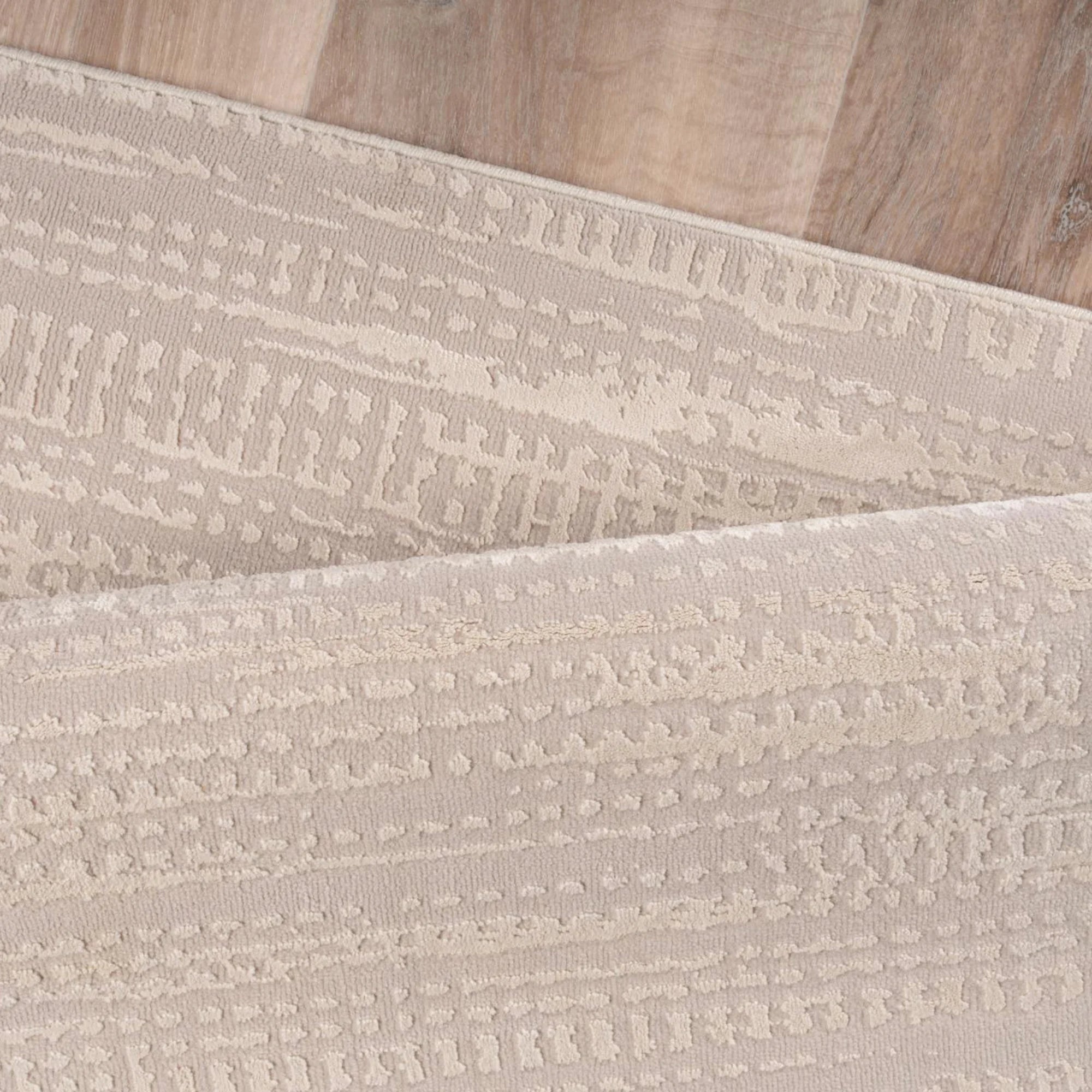 Dusty Taupe Linear Texture Rug
