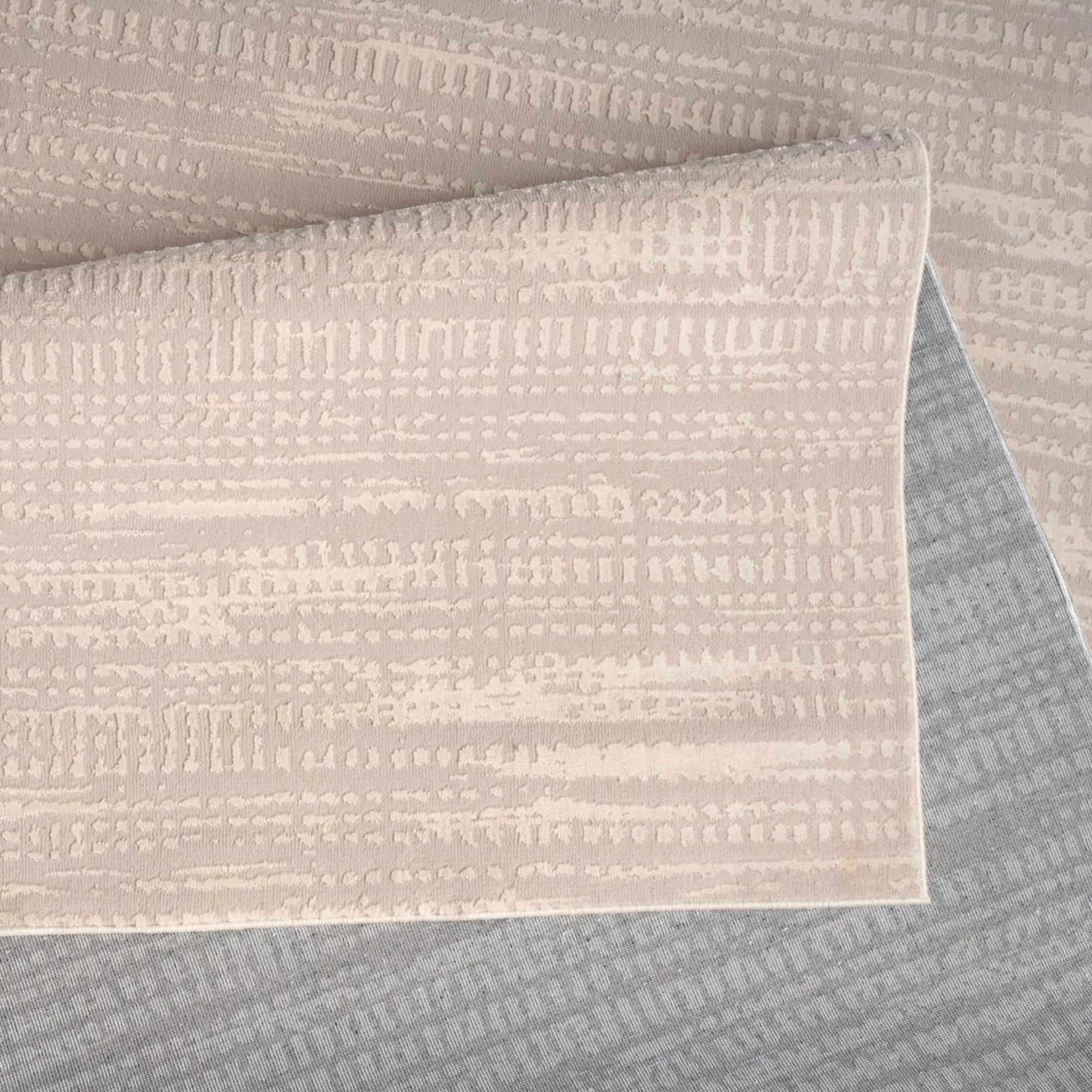 Dusty Taupe Linear Texture Rug