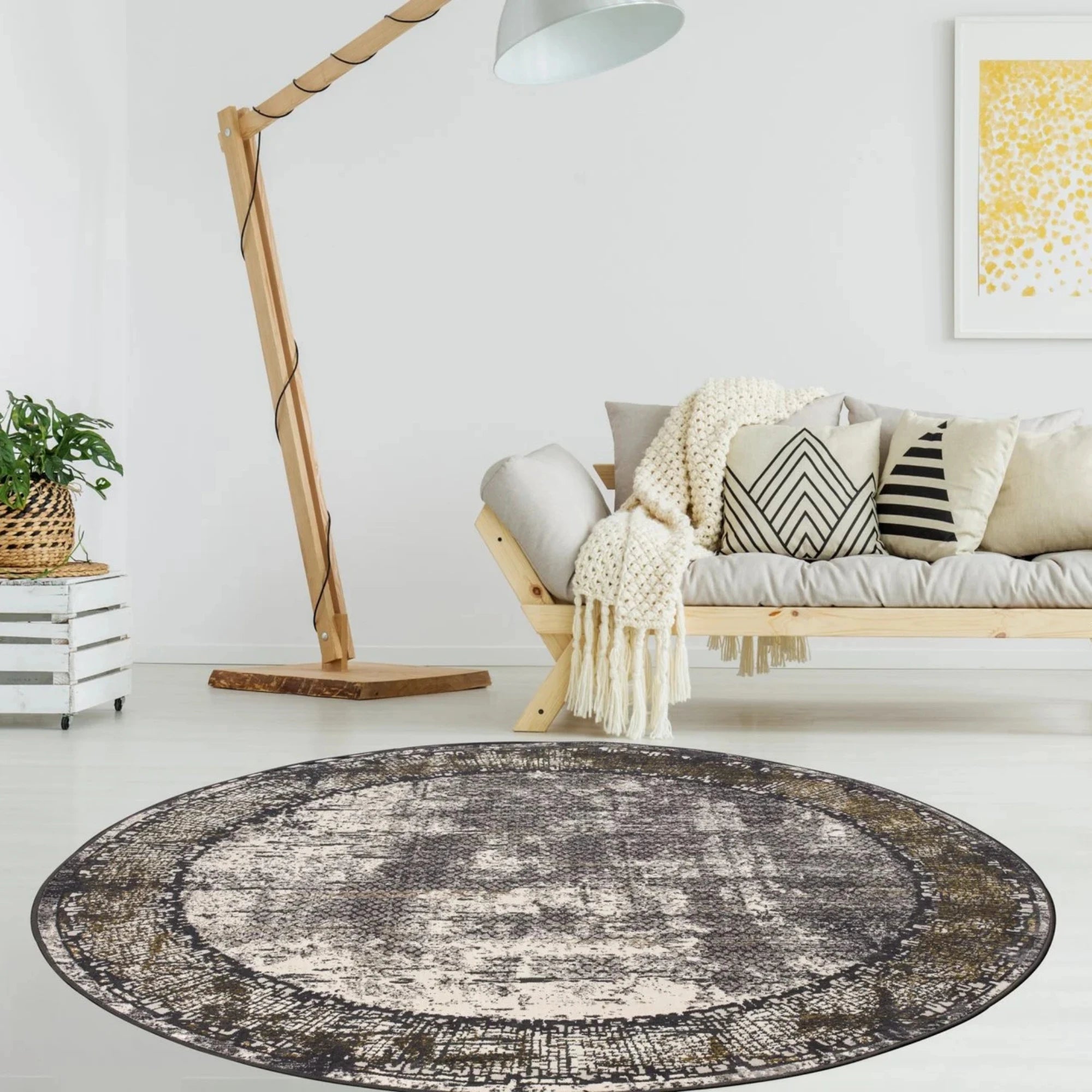 Stonework Fade Vintage Border Rug