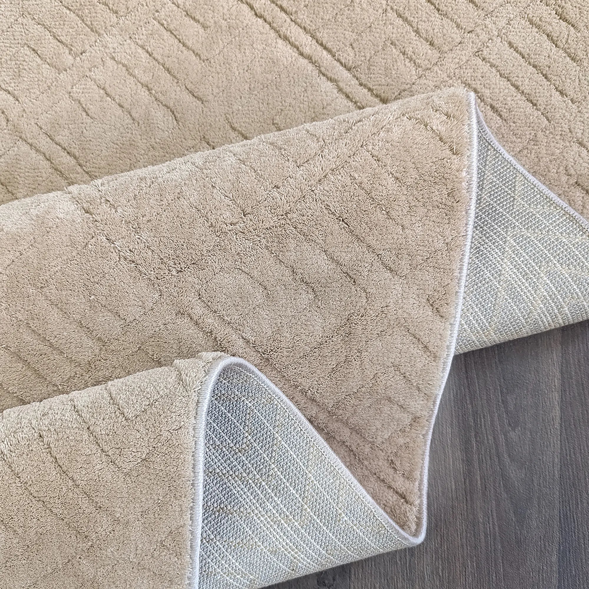 Nordic Soft Rug Beige Vintage Pattern - Bella Rugs