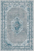 Vintage Blue Medallion Rug 