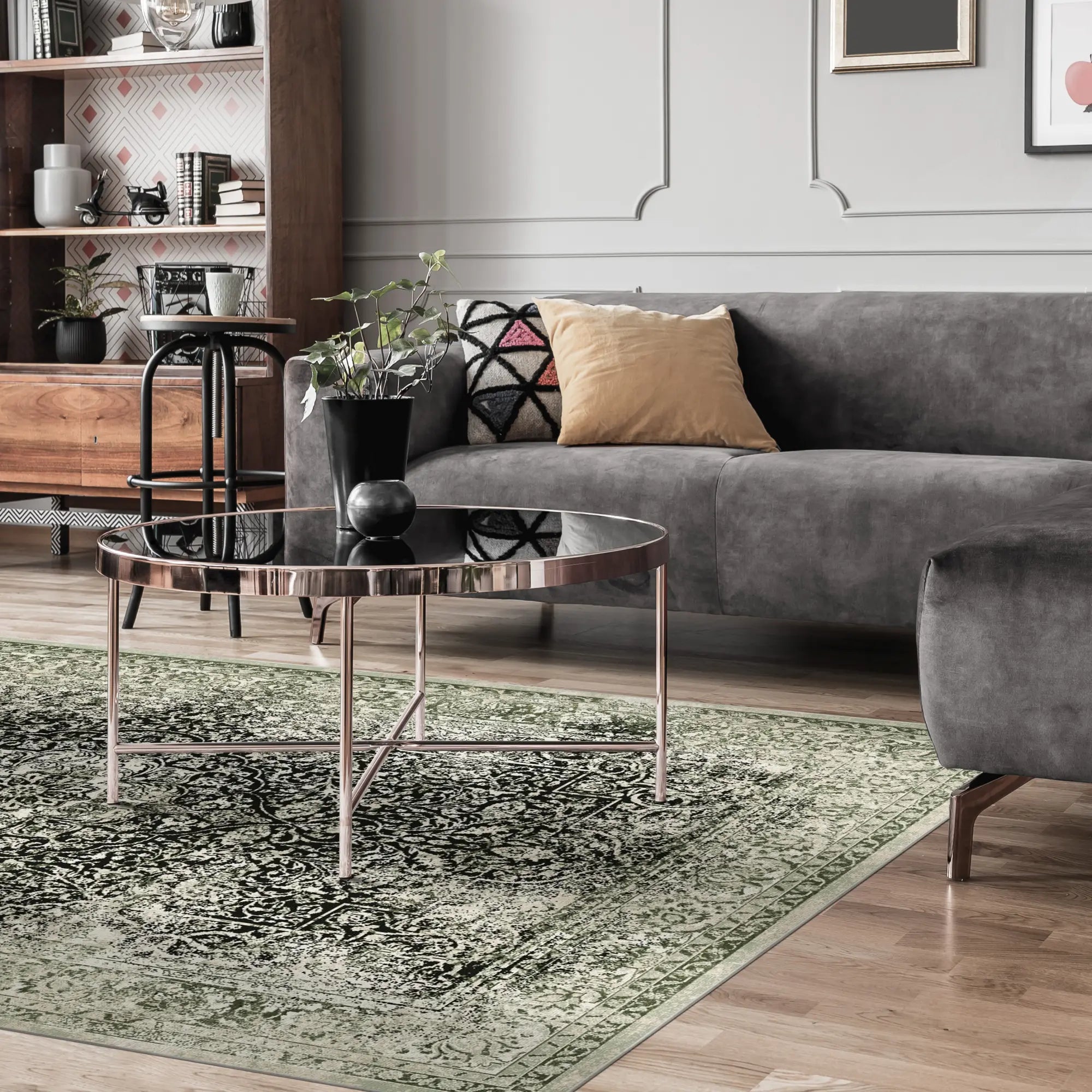 Sage Onyx Medallion Rug