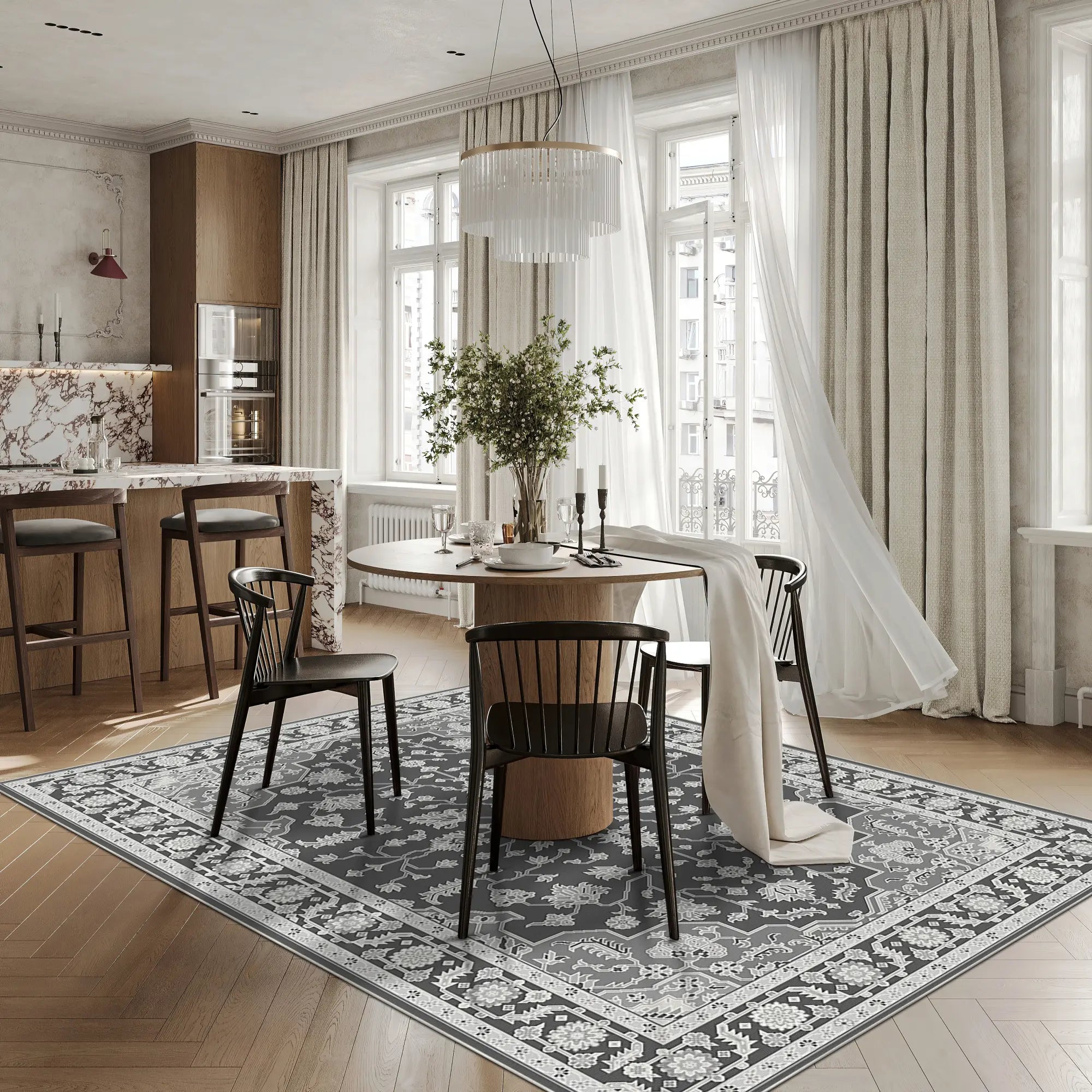 Charcoal Pearl Eden Rug