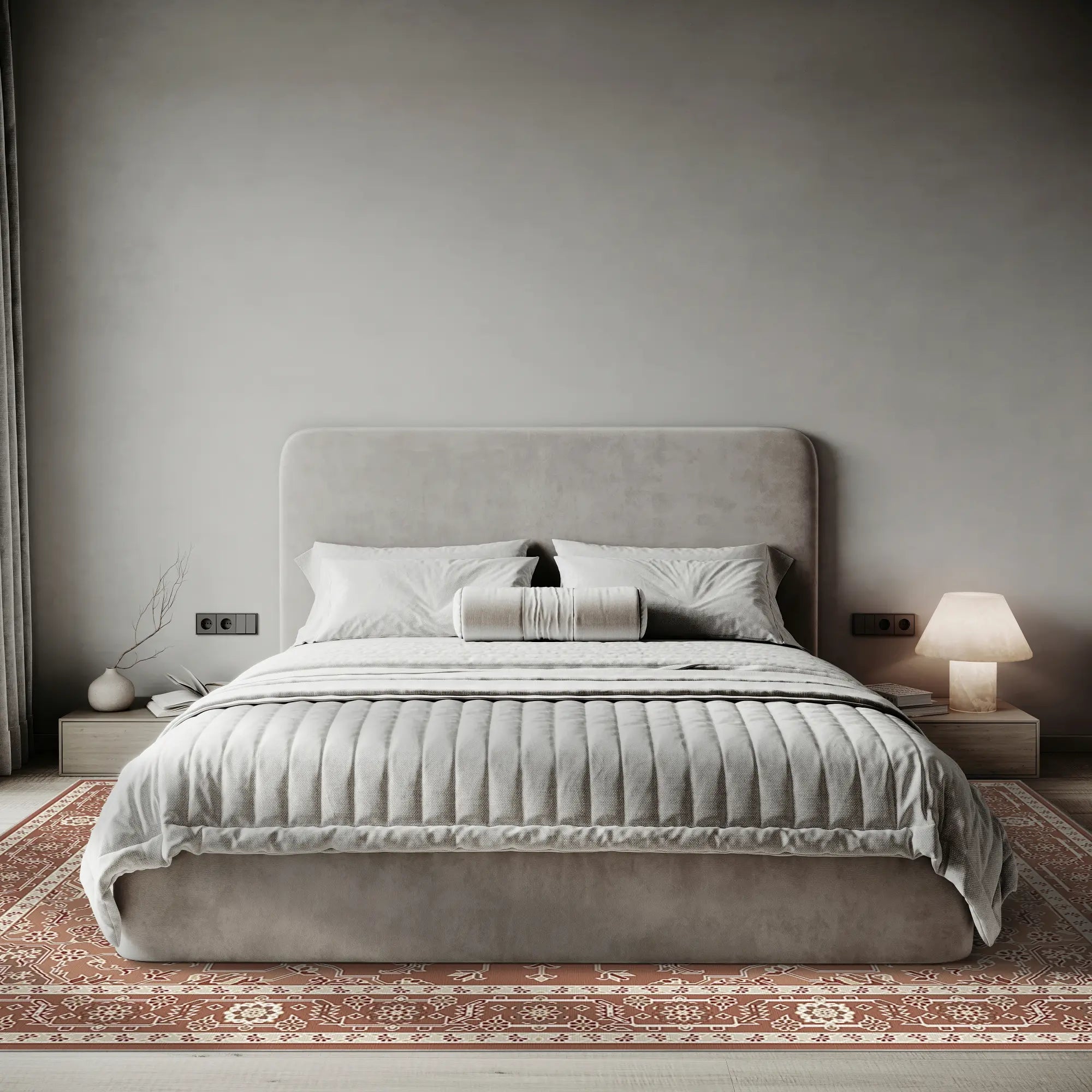 Terracotta Ivory Eden Rug