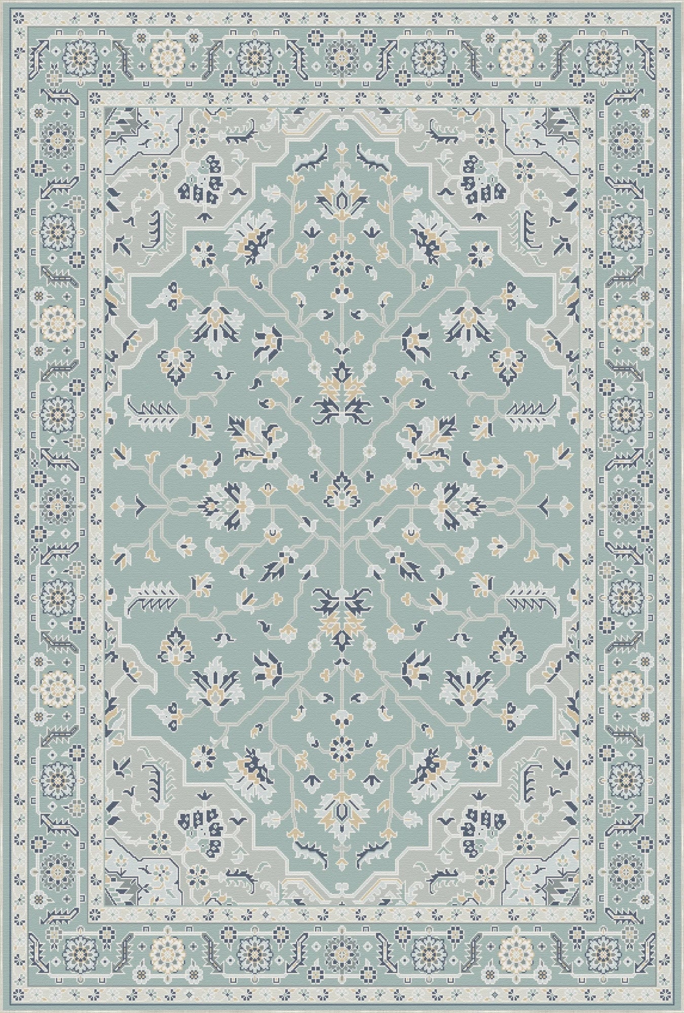 Turquoise Pearl Eden Rug