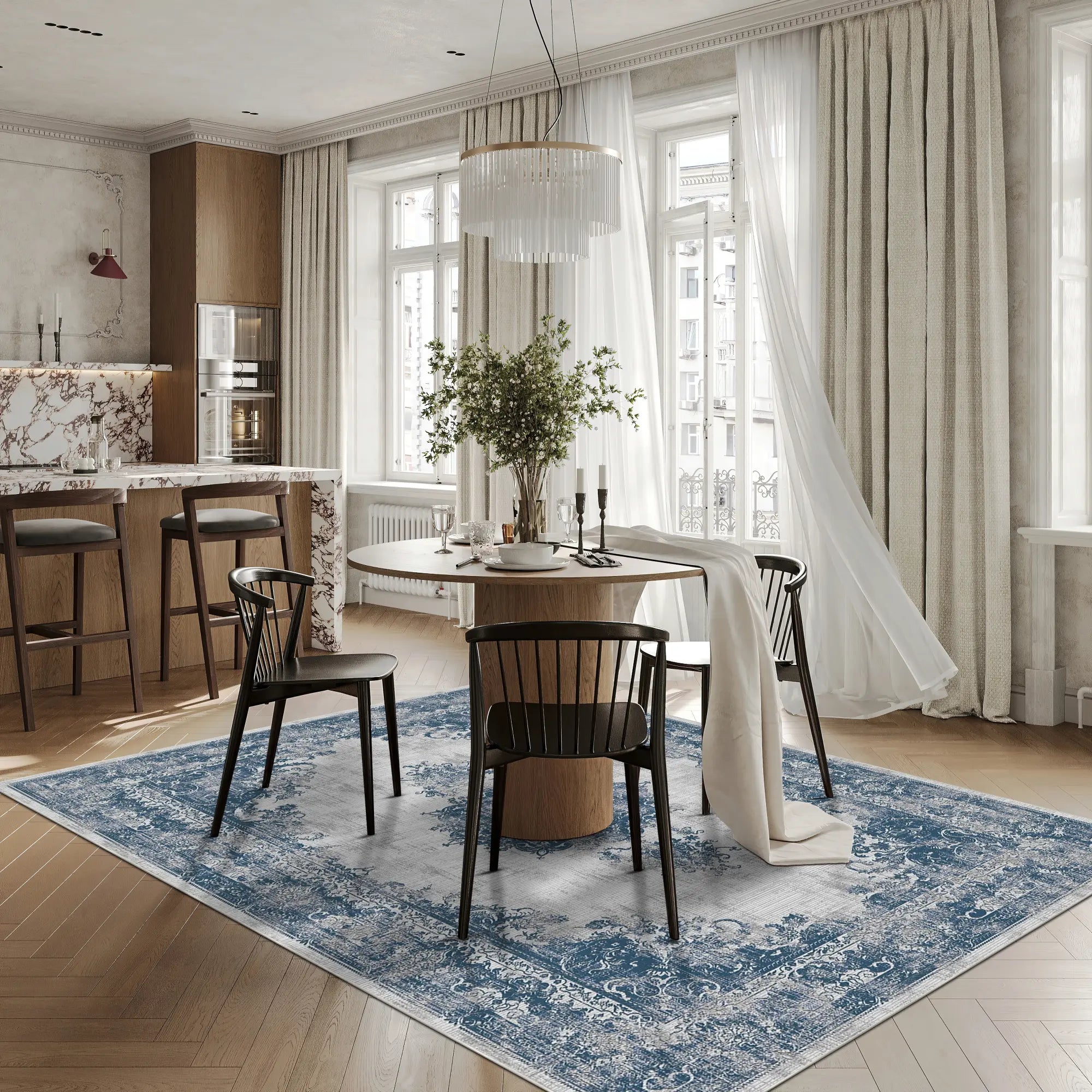 Vintage Sage Blue Rug