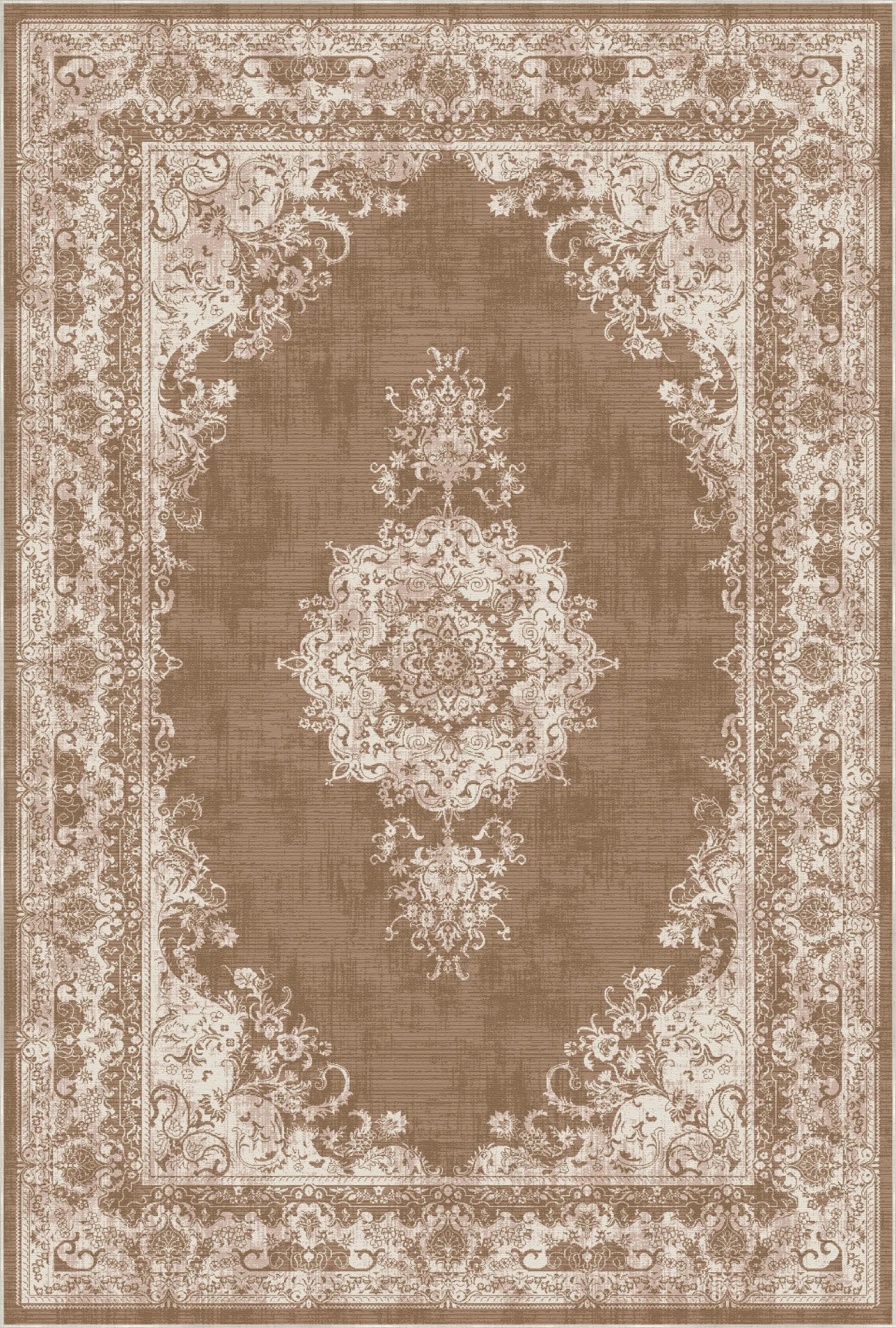 Vintage Sage Brown Rug