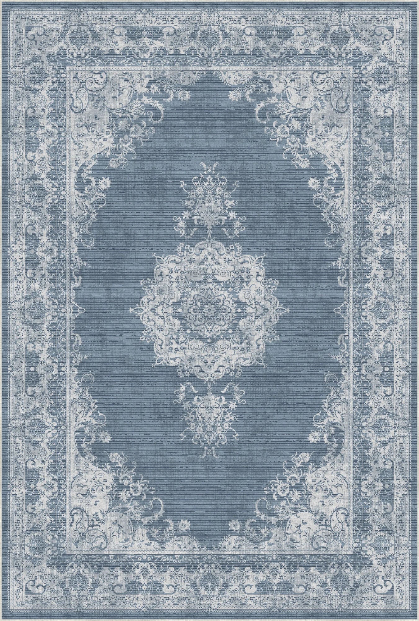 Vintage Sage Light Blue Rug
