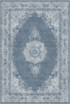 Vintage Sage Light Blue Rug Blue