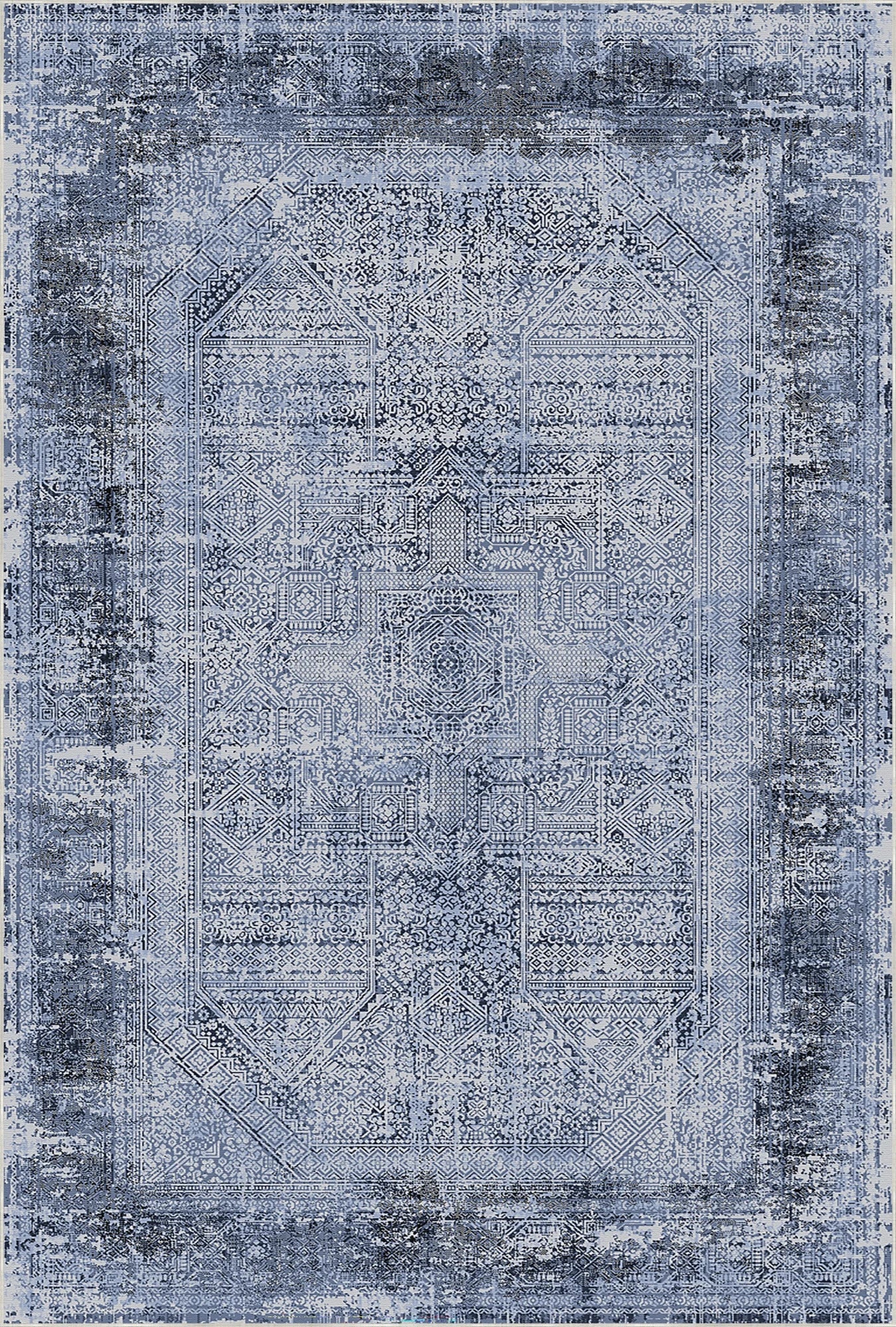 Indigo Cipher Relic Rug