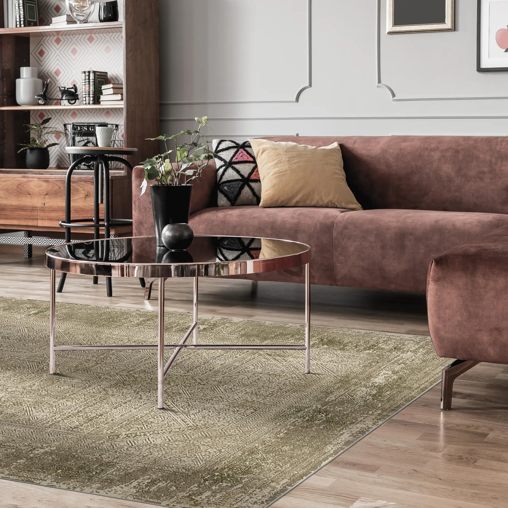 Olive Cipher Relic Rug