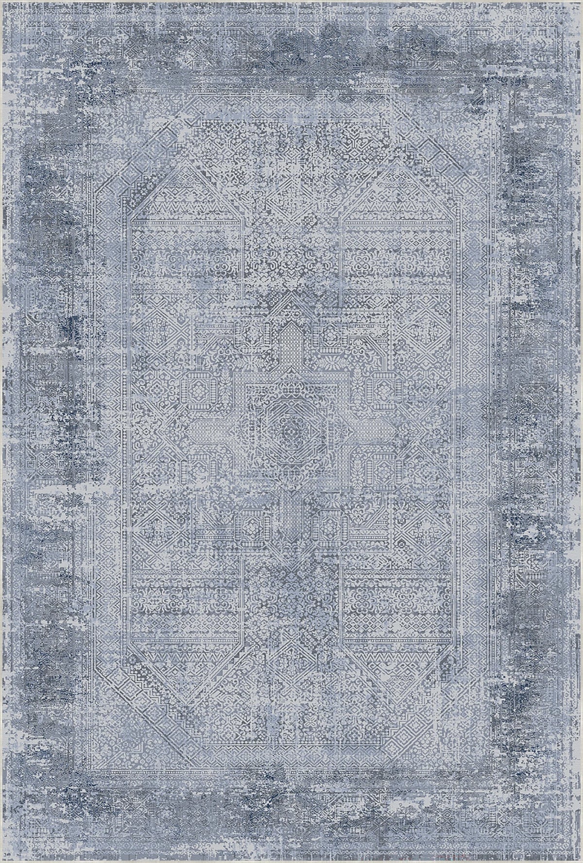 Slate Blue Rugs Slate Blue Cipher Relic Rug – Bella Rugs