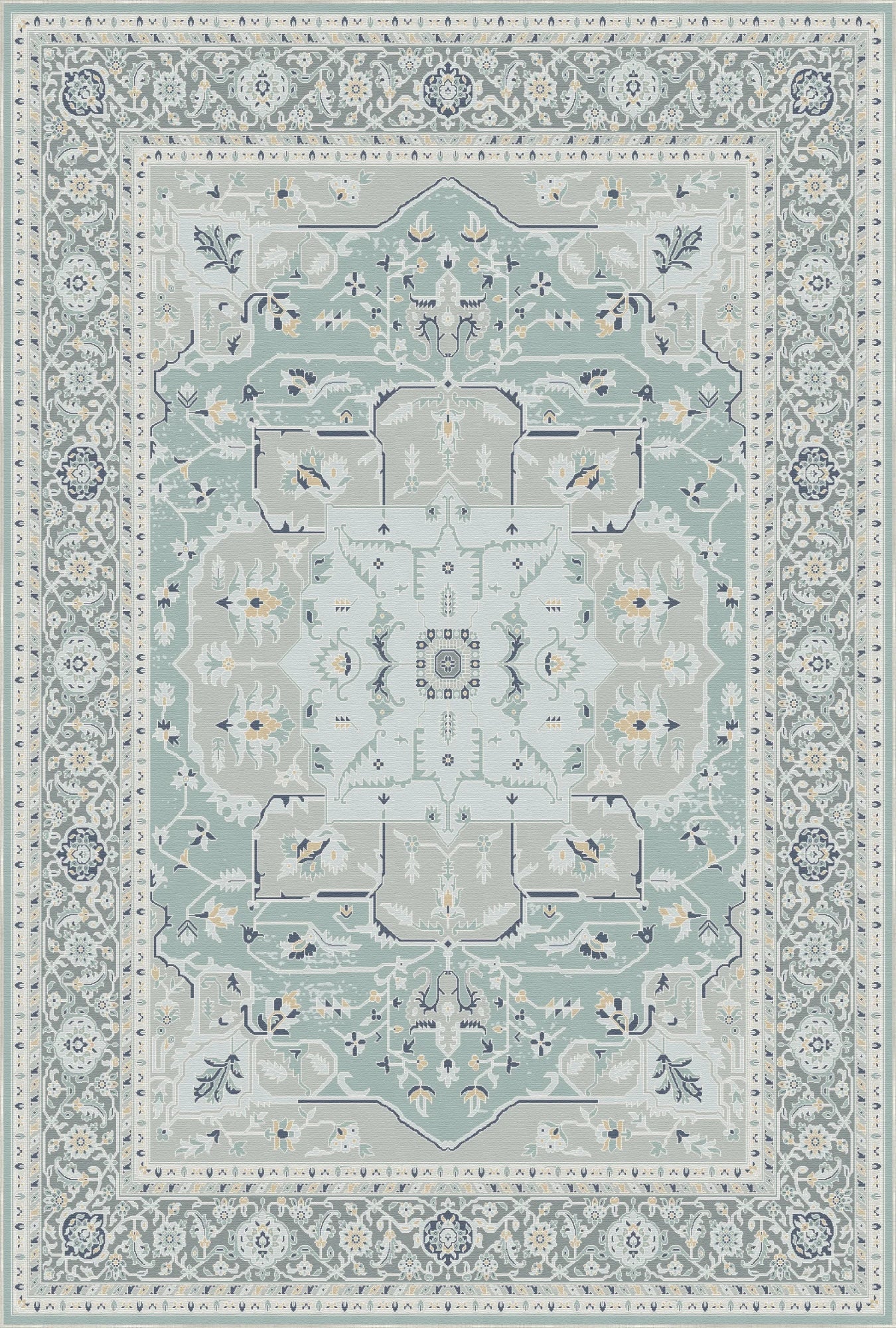 Aura Silver Seafoam Rug