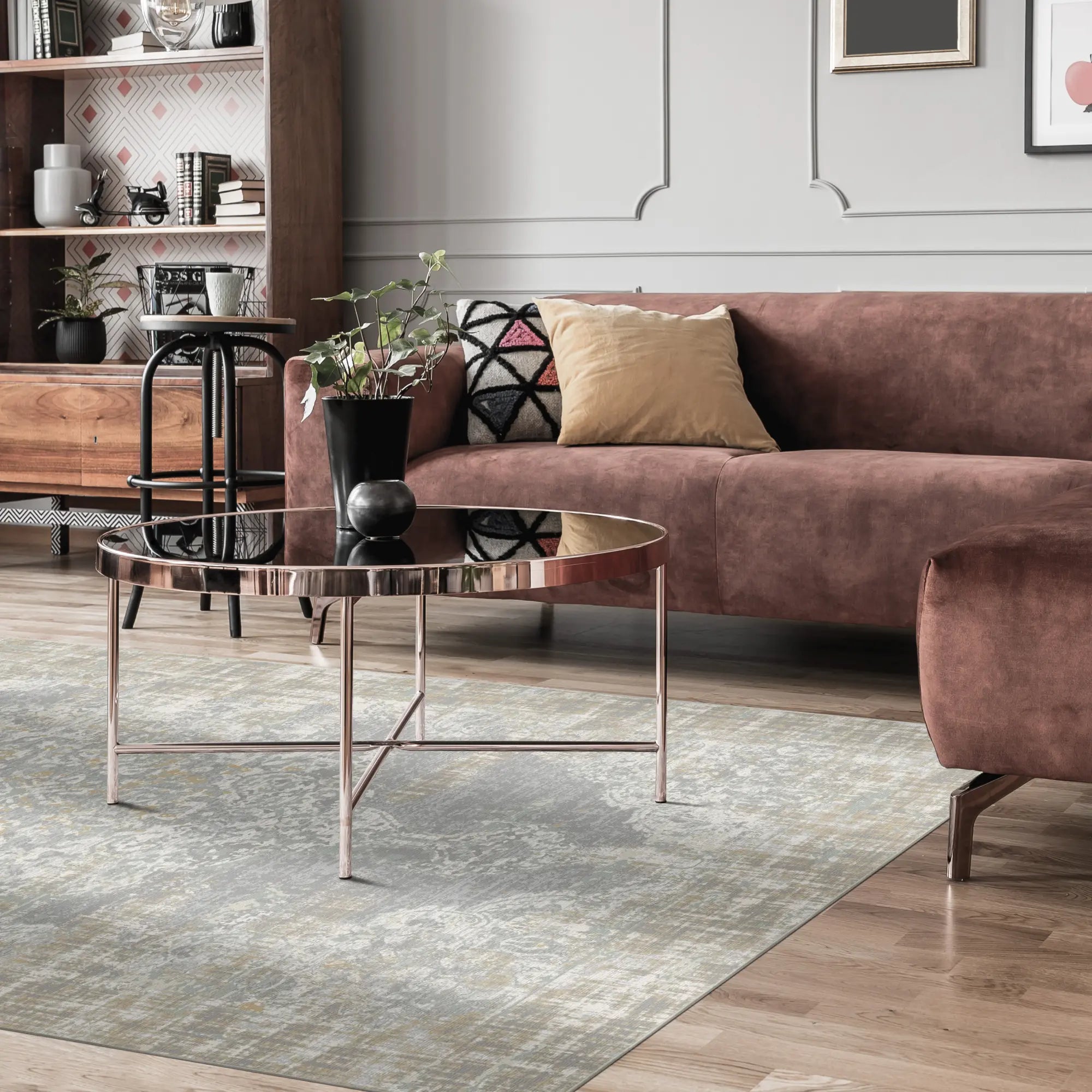 Patina Slate Light Gray Rug