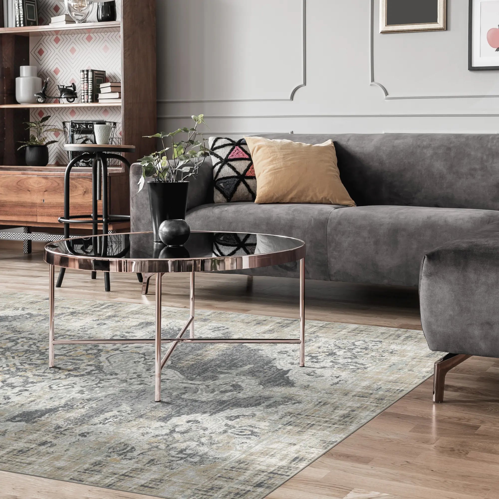 Patina Charcoal Gray Rug
