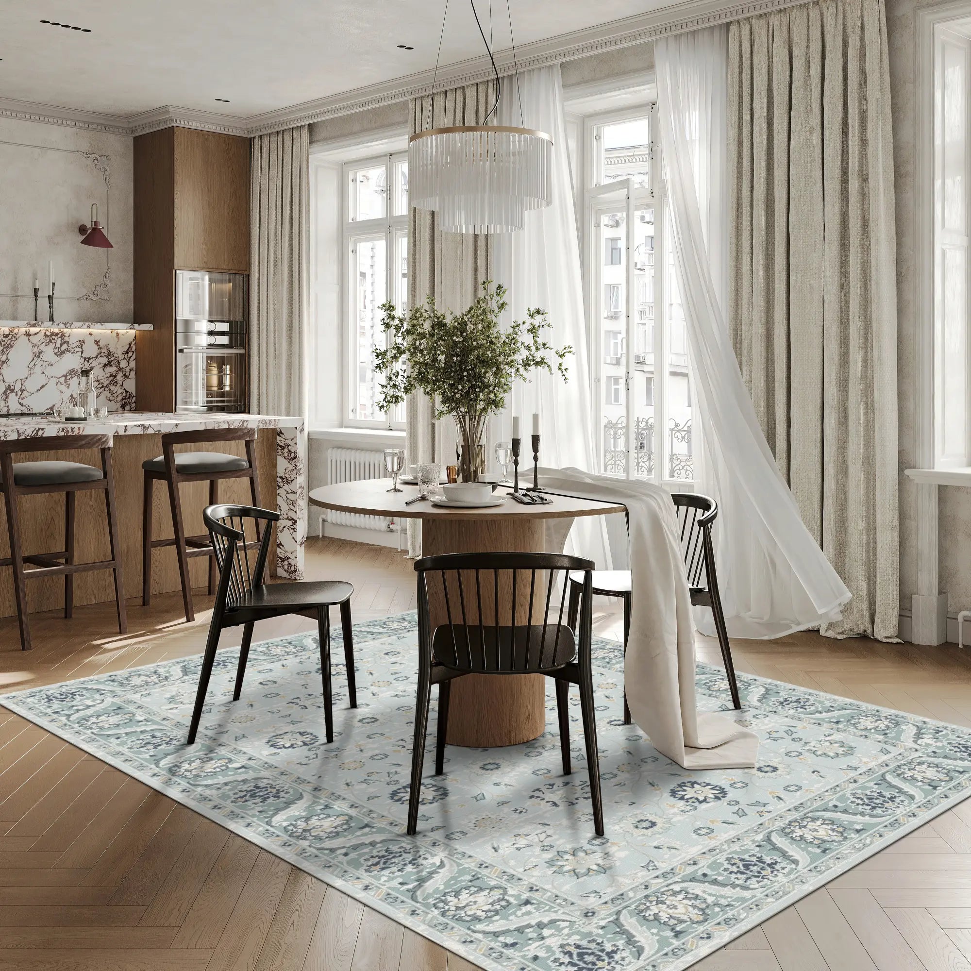 Veda Sage Azure Rug
