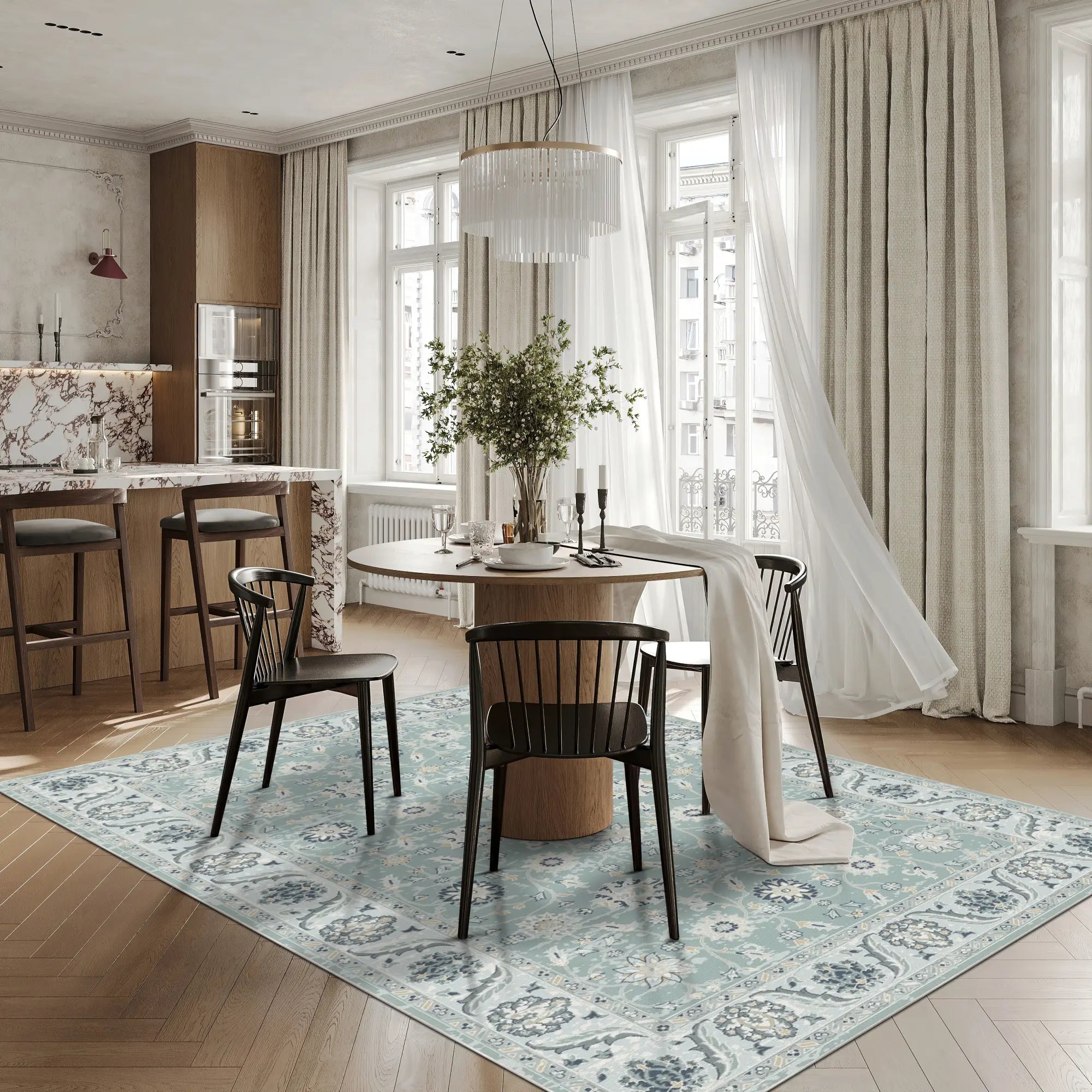 Veda Sage Seafoam Rug