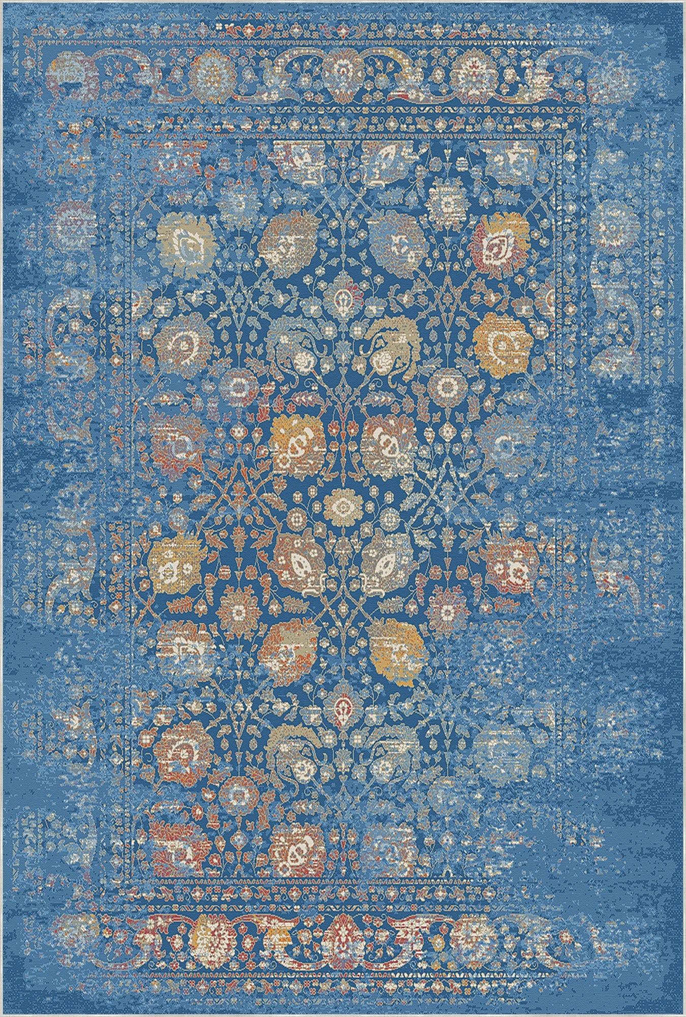 Sapphire Botanical Bloom Rug