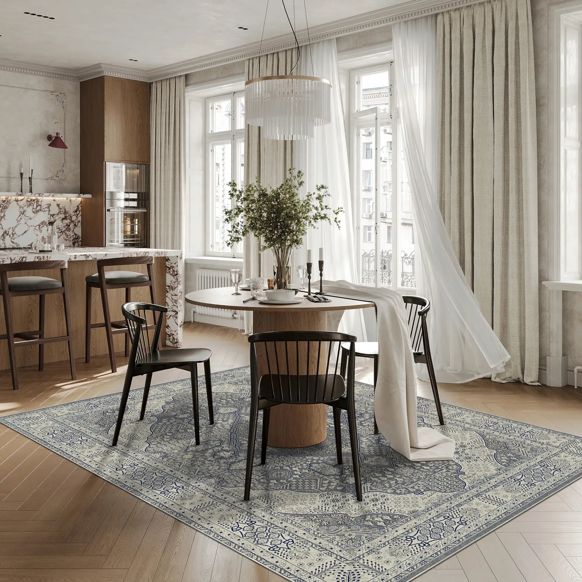 Cathedral Grand Medallion Alabaster Rug