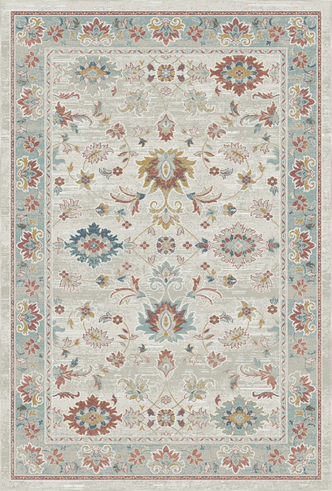Ethereal Blossom Ivory Rug