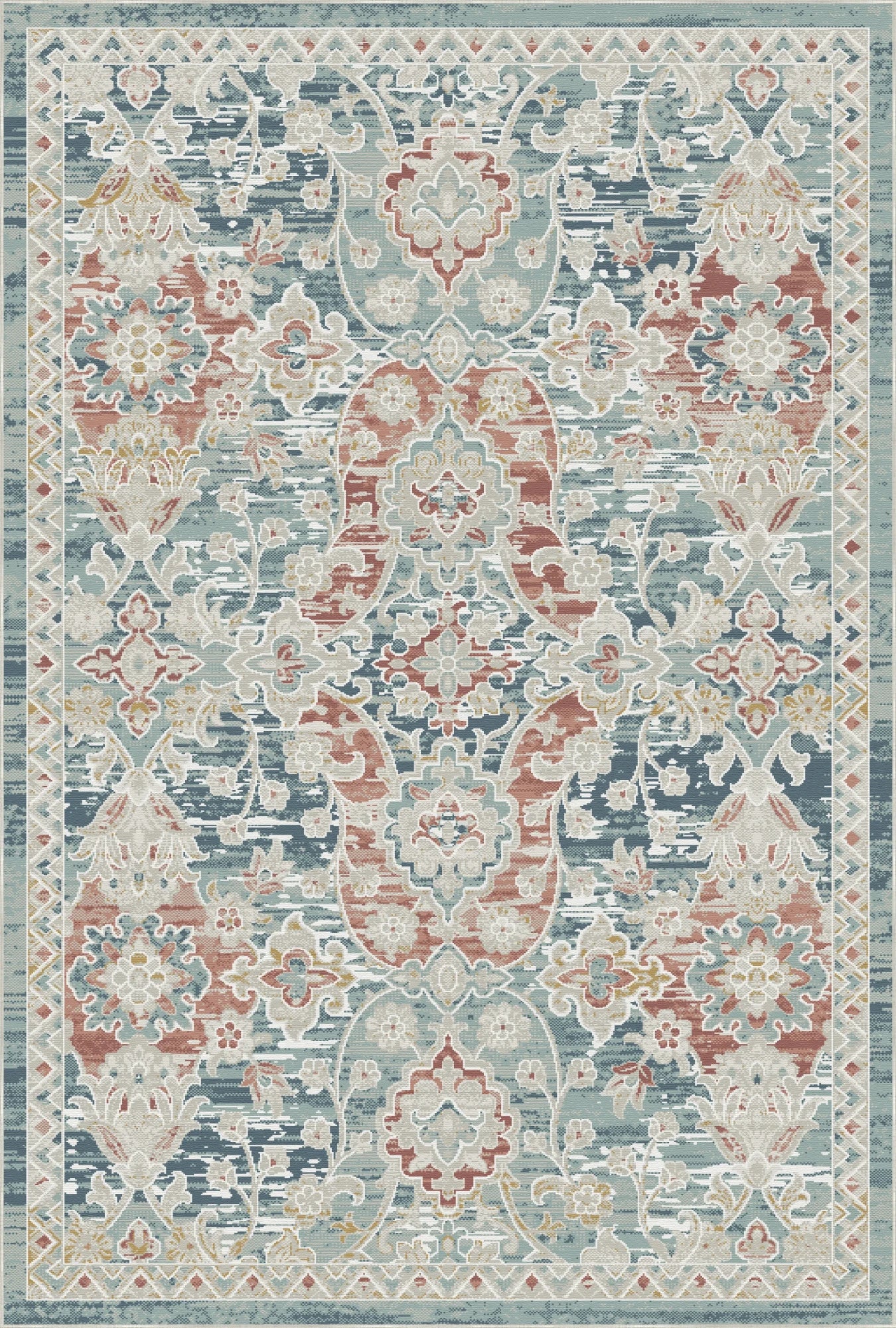 Dynasty Heritage Damask Blue