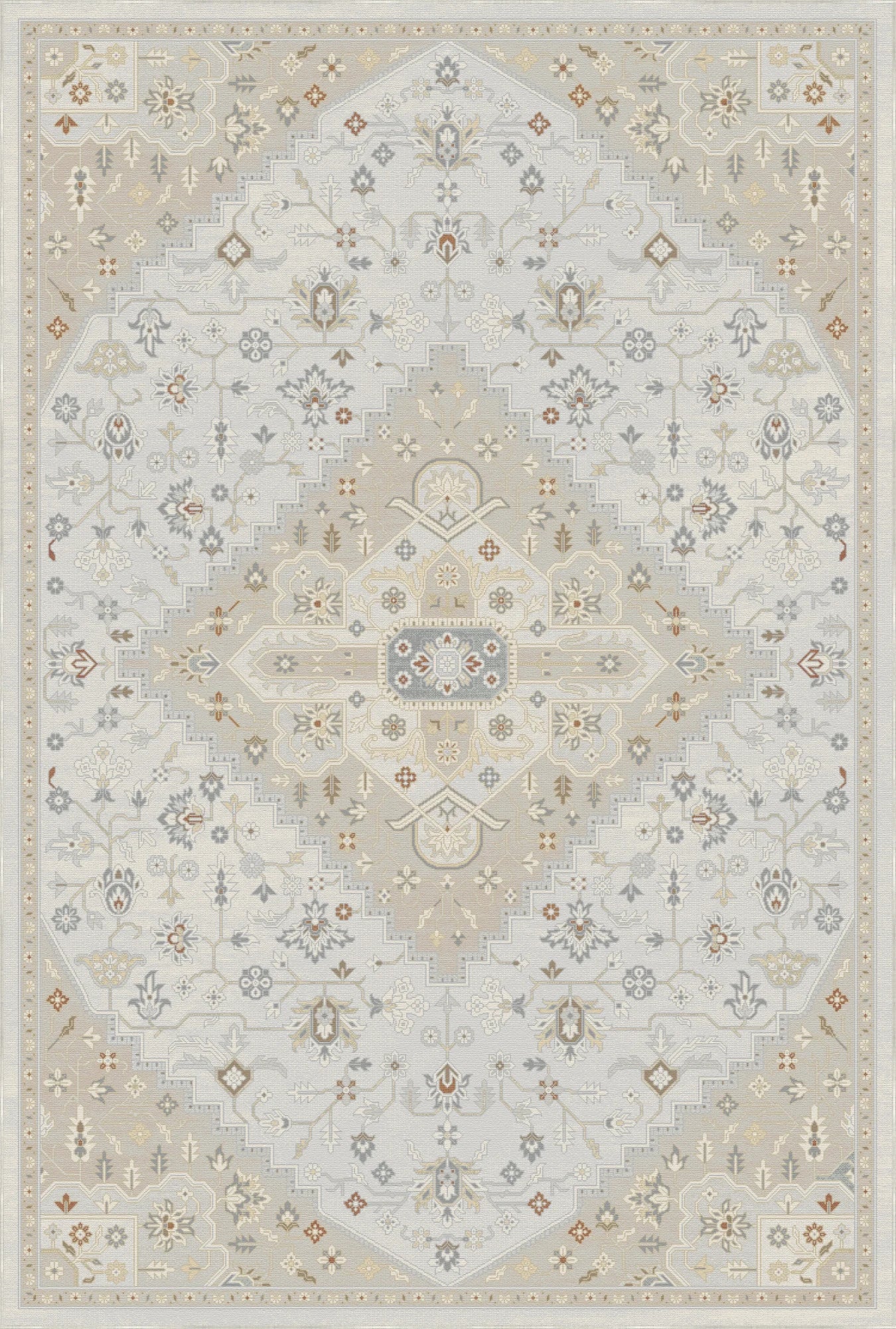 Pearl Ivory Medallion Rug