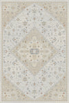 Pearl Ivory Medallion Rug Beige