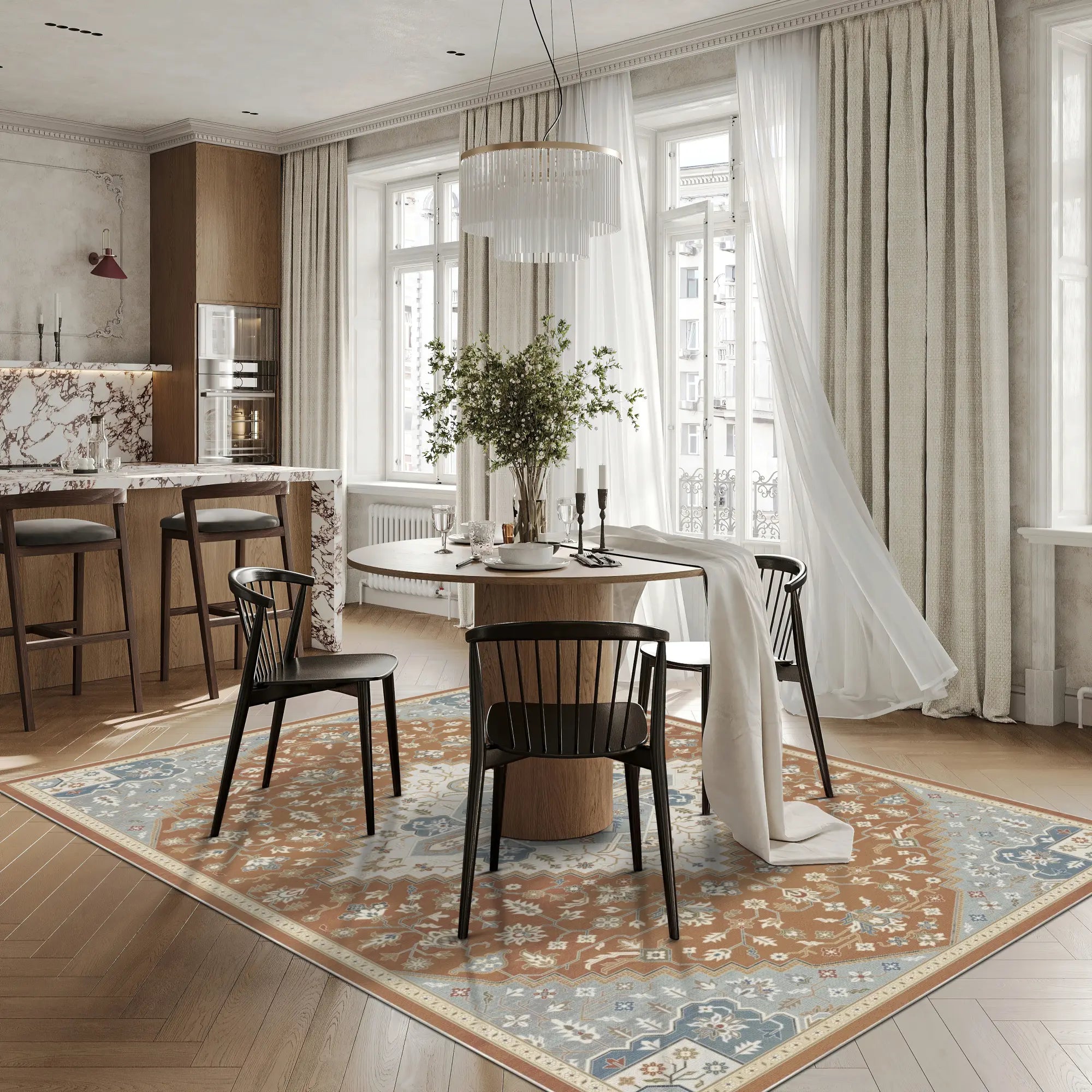 Pearl Terra Medallion Rug