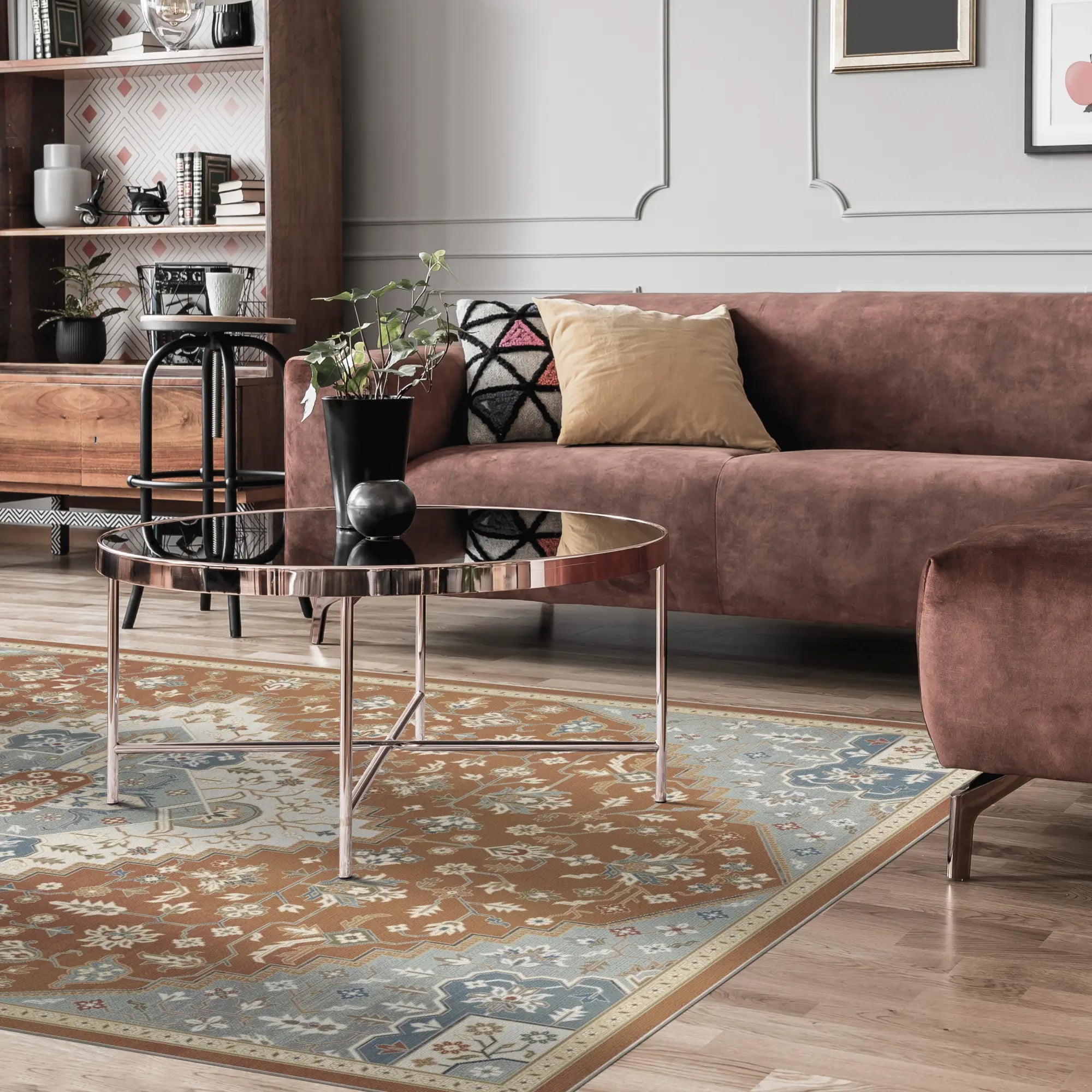 Pearl Terra Medallion Rug