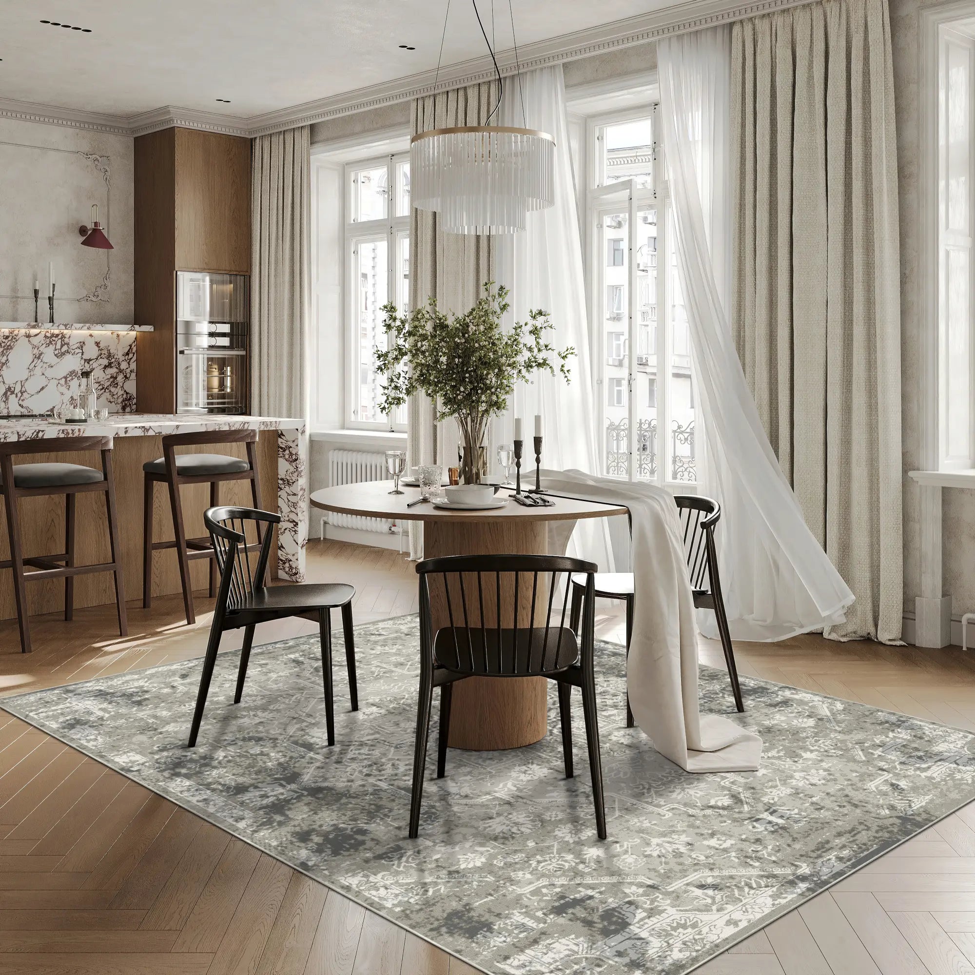 Zenith Antique Medallion Gray