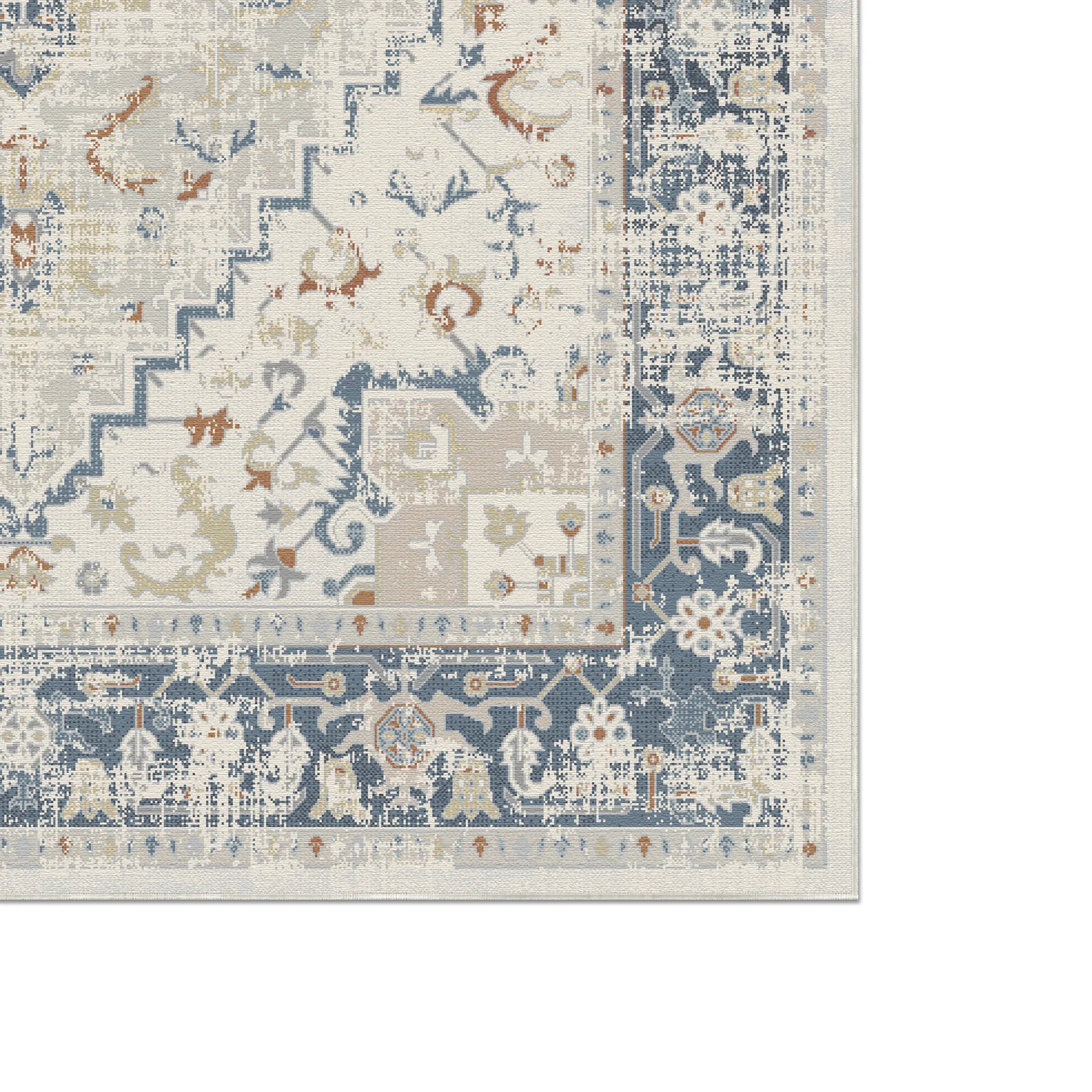 Navy Ivory Heritage Rug
