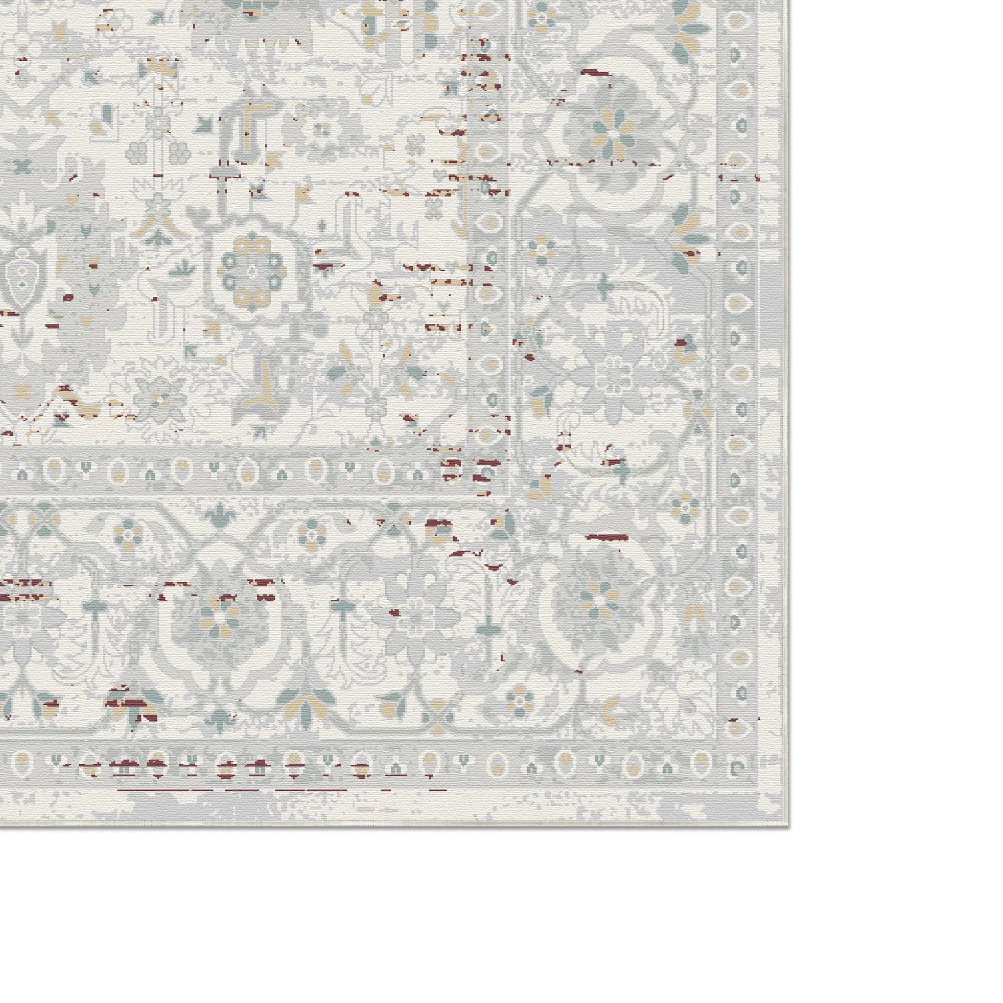 Legacy Distressed Floral Alabaster Rug