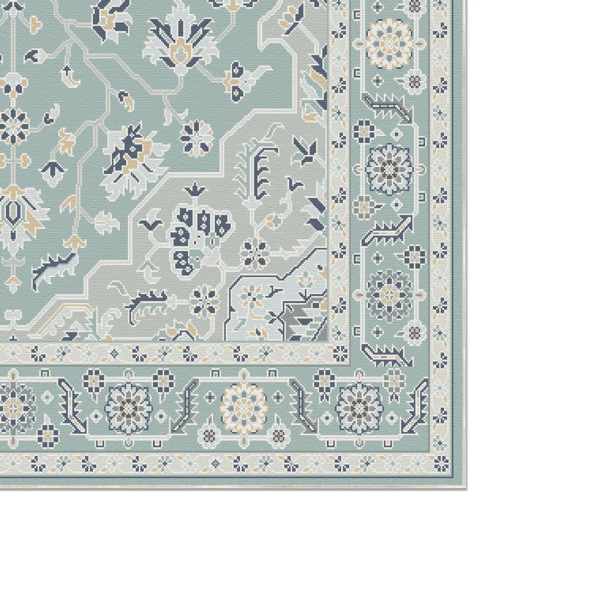 Turquoise Pearl Eden Rug