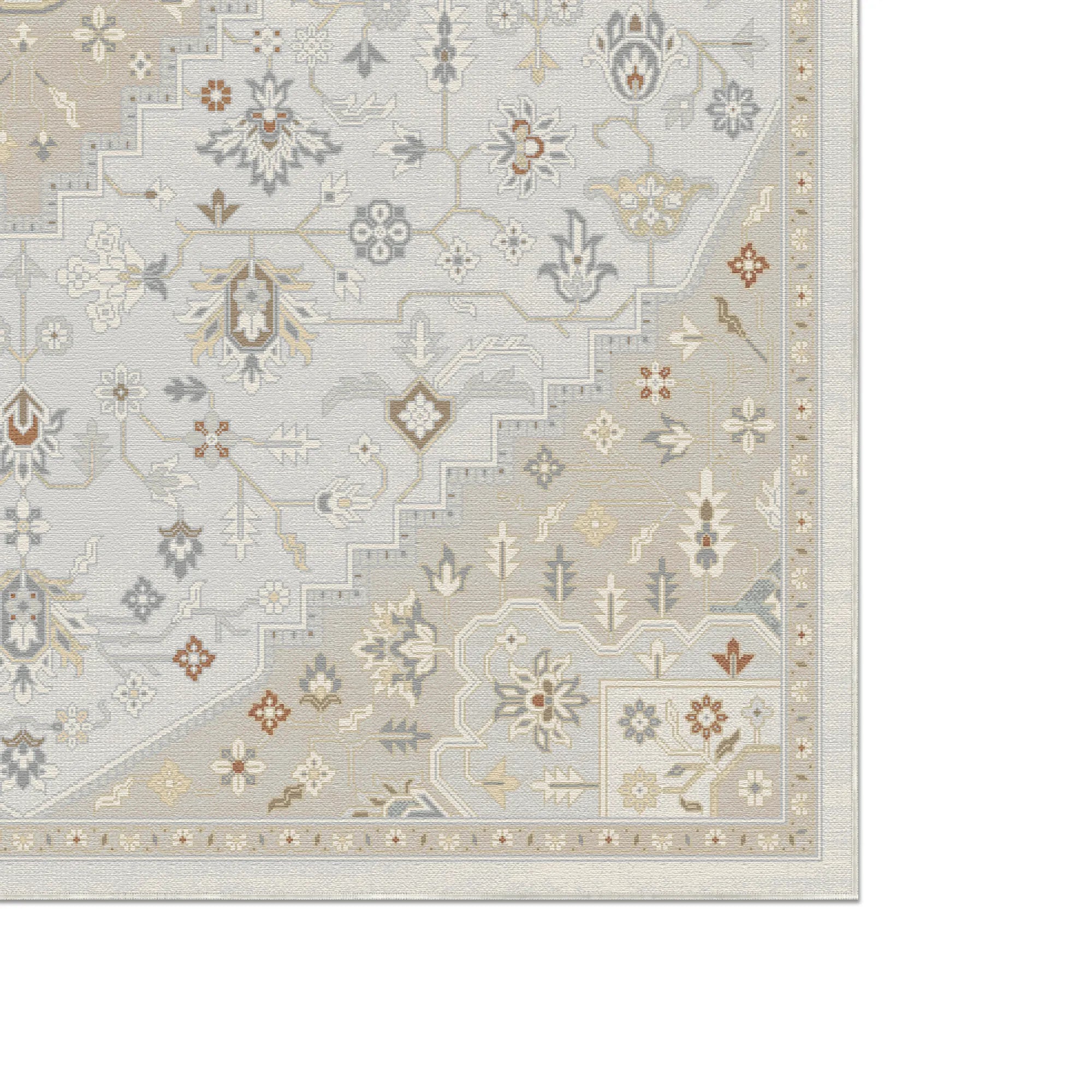 Pearl Ivory Medallion Rug